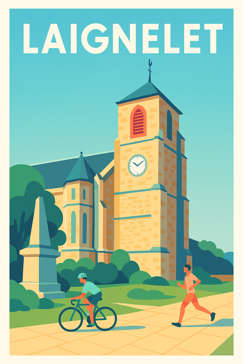 Affiche de Laignelet - Charme architectural et vie active au cœur de la ville