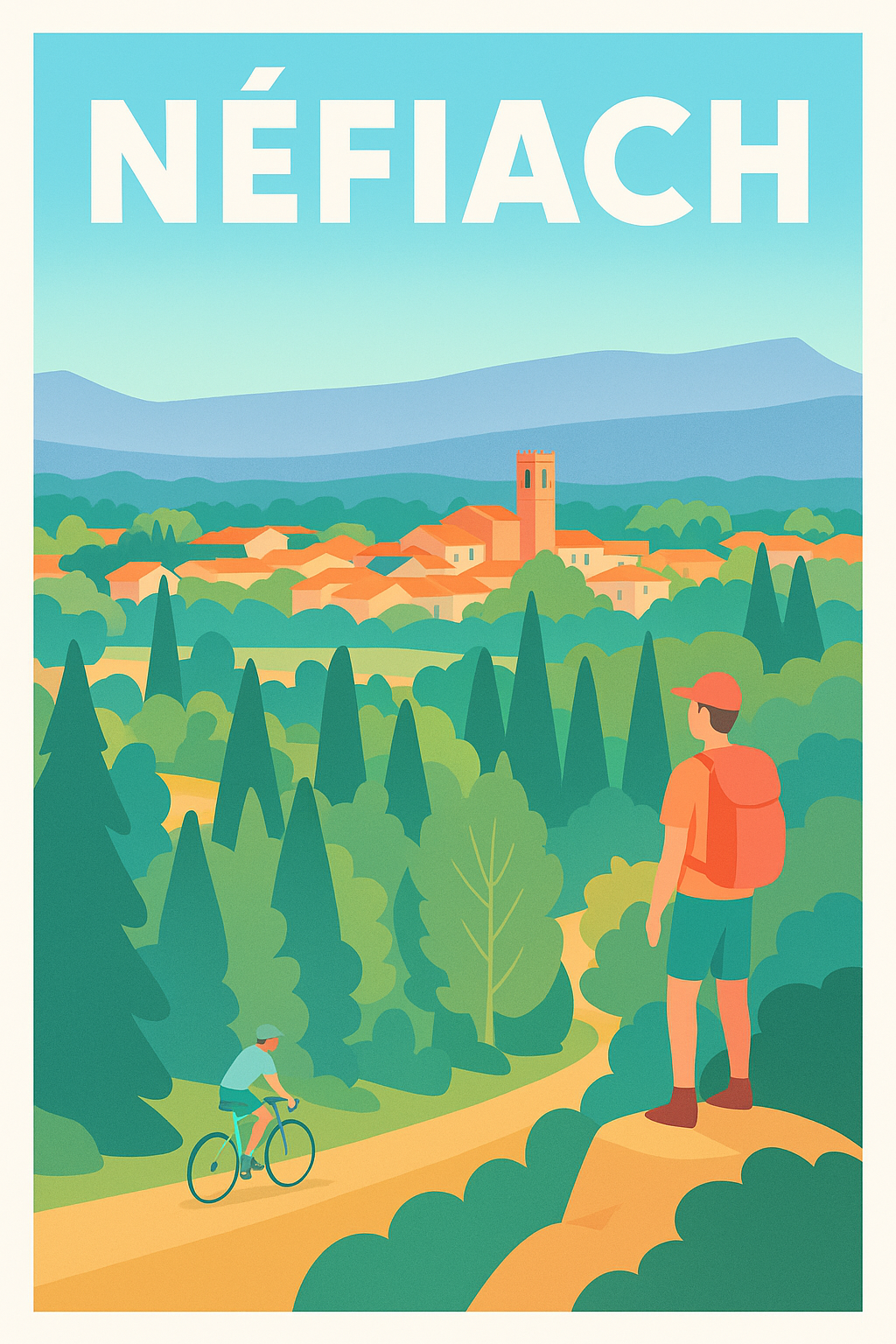 Affiche de Néfiach - Échappée nature au cœur du Pays Catalan