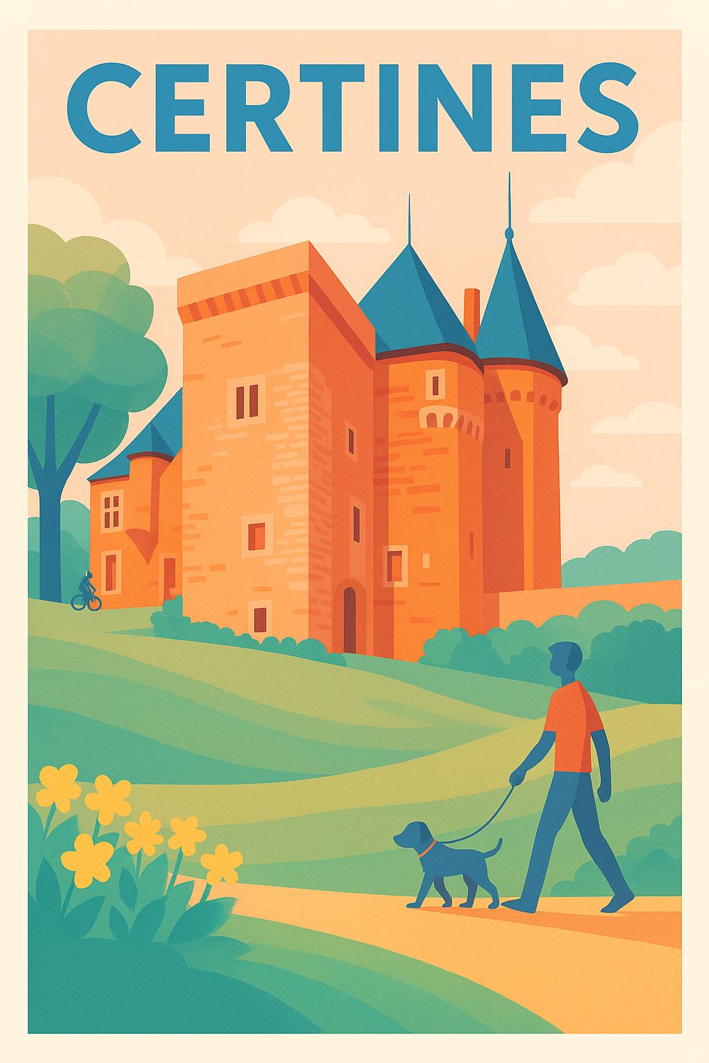Affiche de Certines - L'élégance bucolique du château
