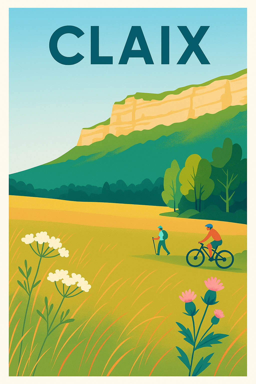 Affiche de Claix - Évasion nature et aventure en plein air