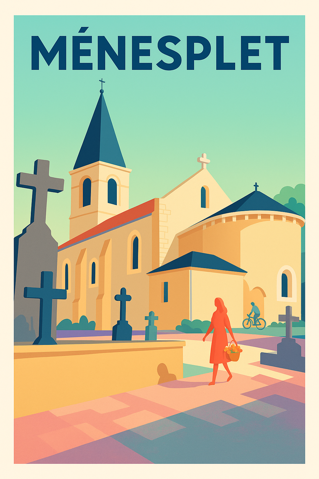 Affiche de Ménesplet - Harmonie paisible au cœur du village