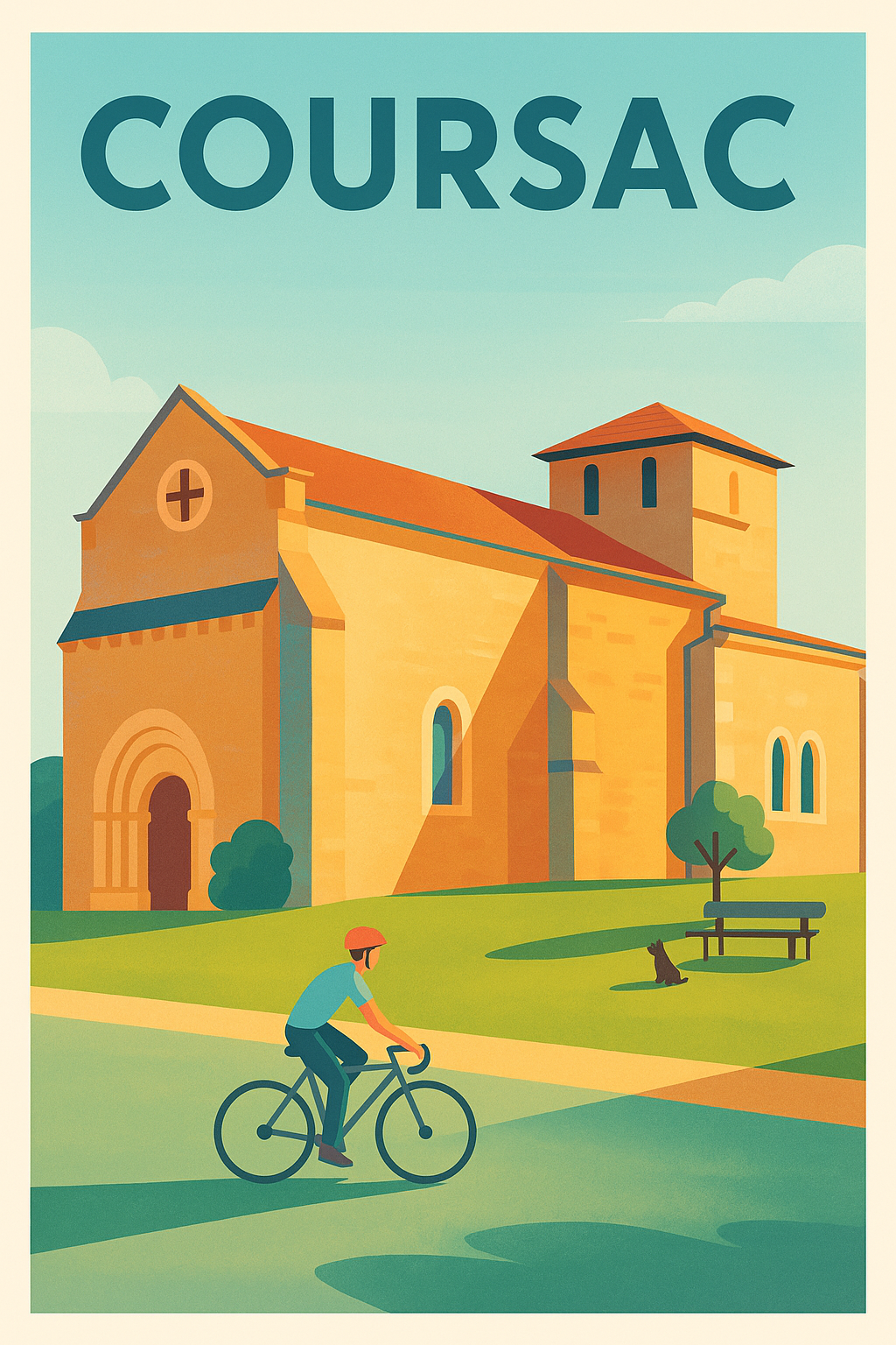 Affiche de Coursac - Un voyage paisible au cœur d'un village charmant