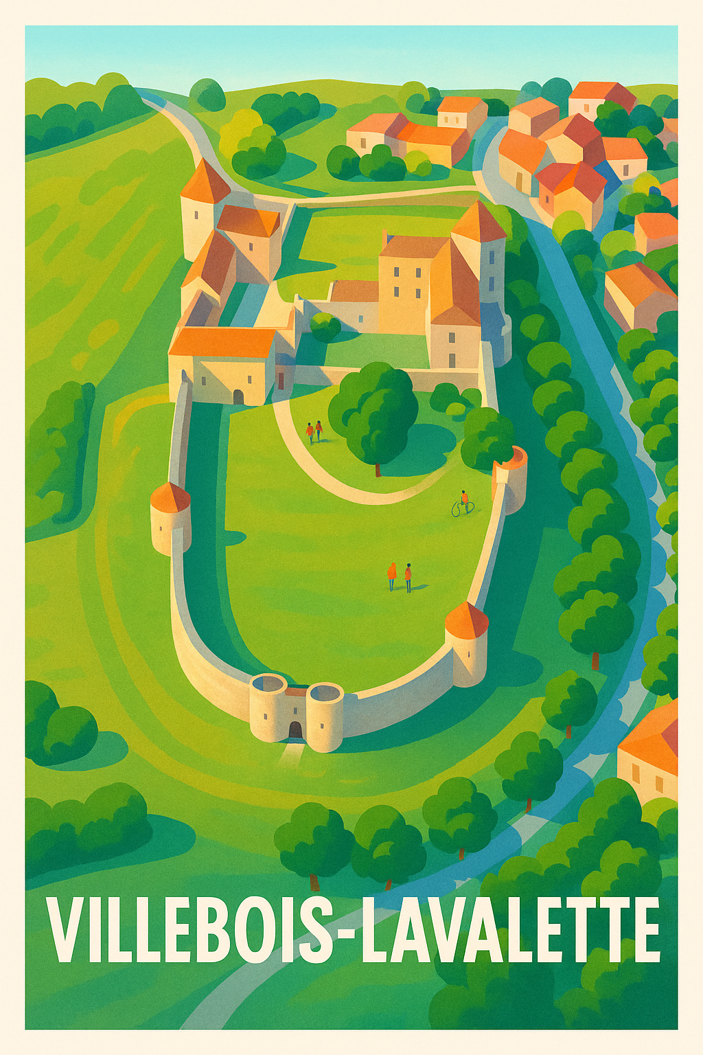 Affiche de Villebois-Lavalette - Charme médiéval au cœur de la Charente