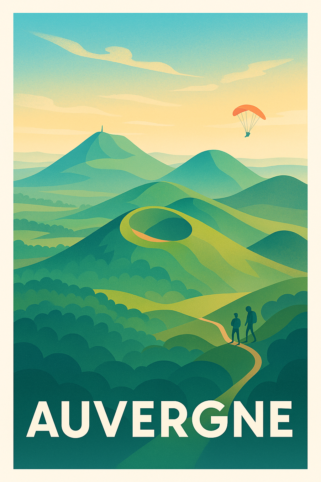 Affiche de Auvergne - Évasion naturelle au cœur des volcans