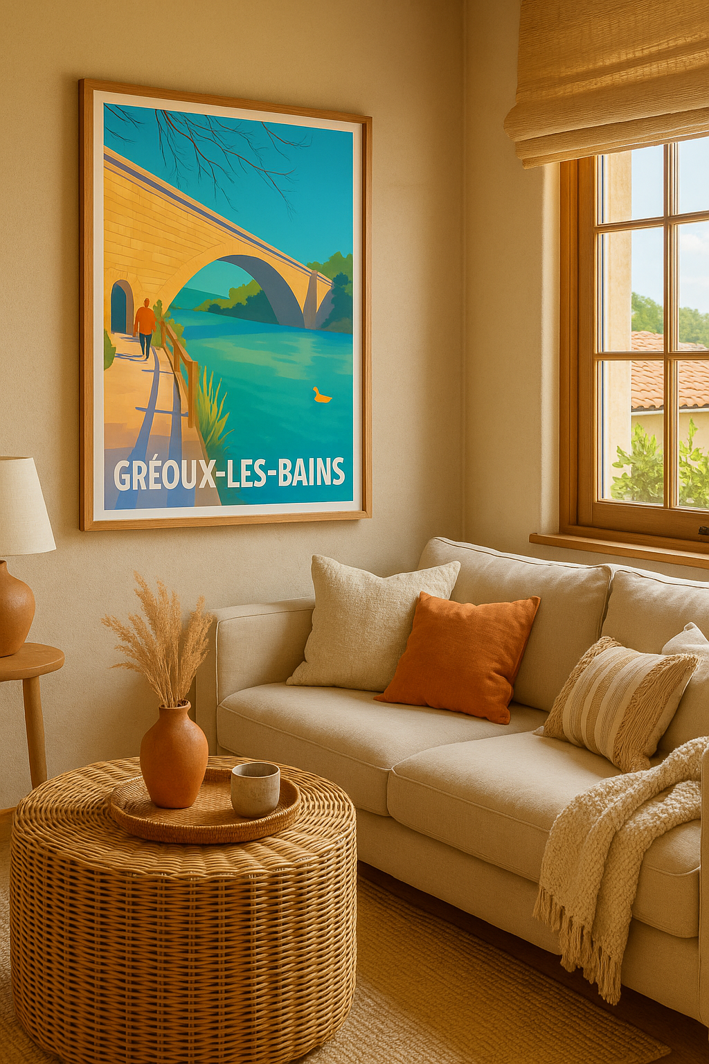 Mise en situation Affiche de Gréoux-les-Bains - Escapade paisible au bord de l'eau