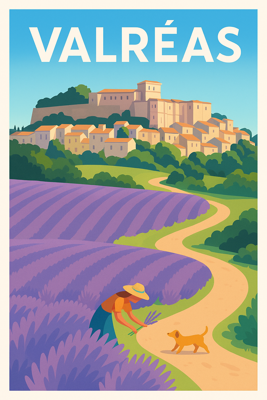 Affiche de Valréas - Charme bucolique en Provence