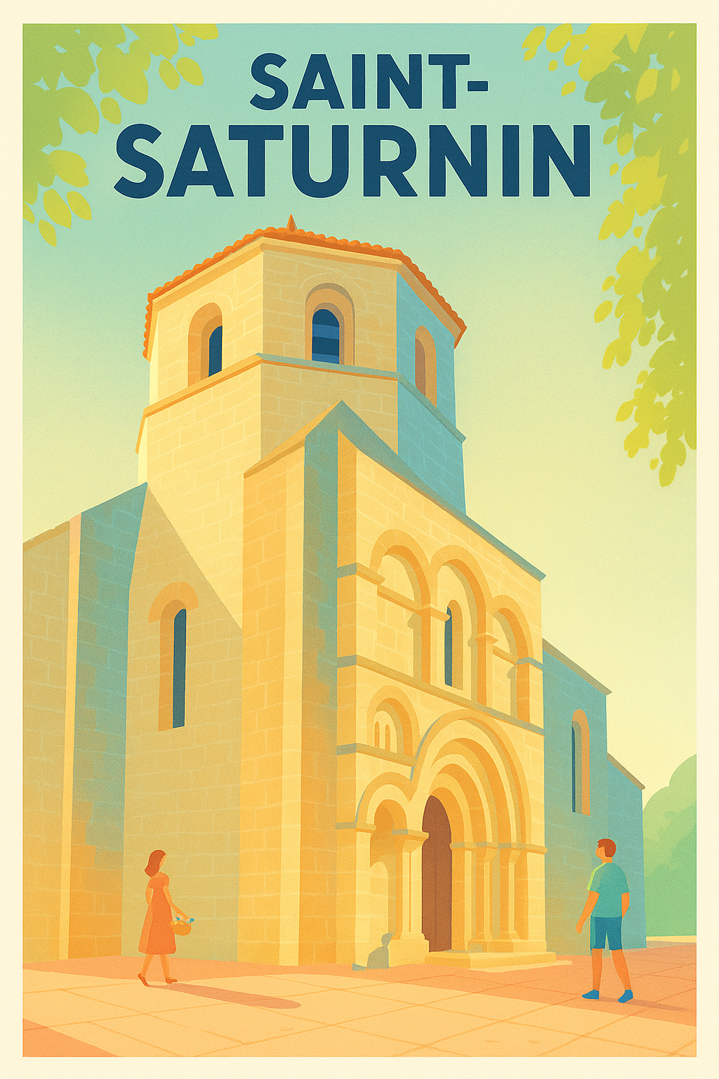 Affiche de Saint-Saturnin - Charme et Sérénité Médiévale