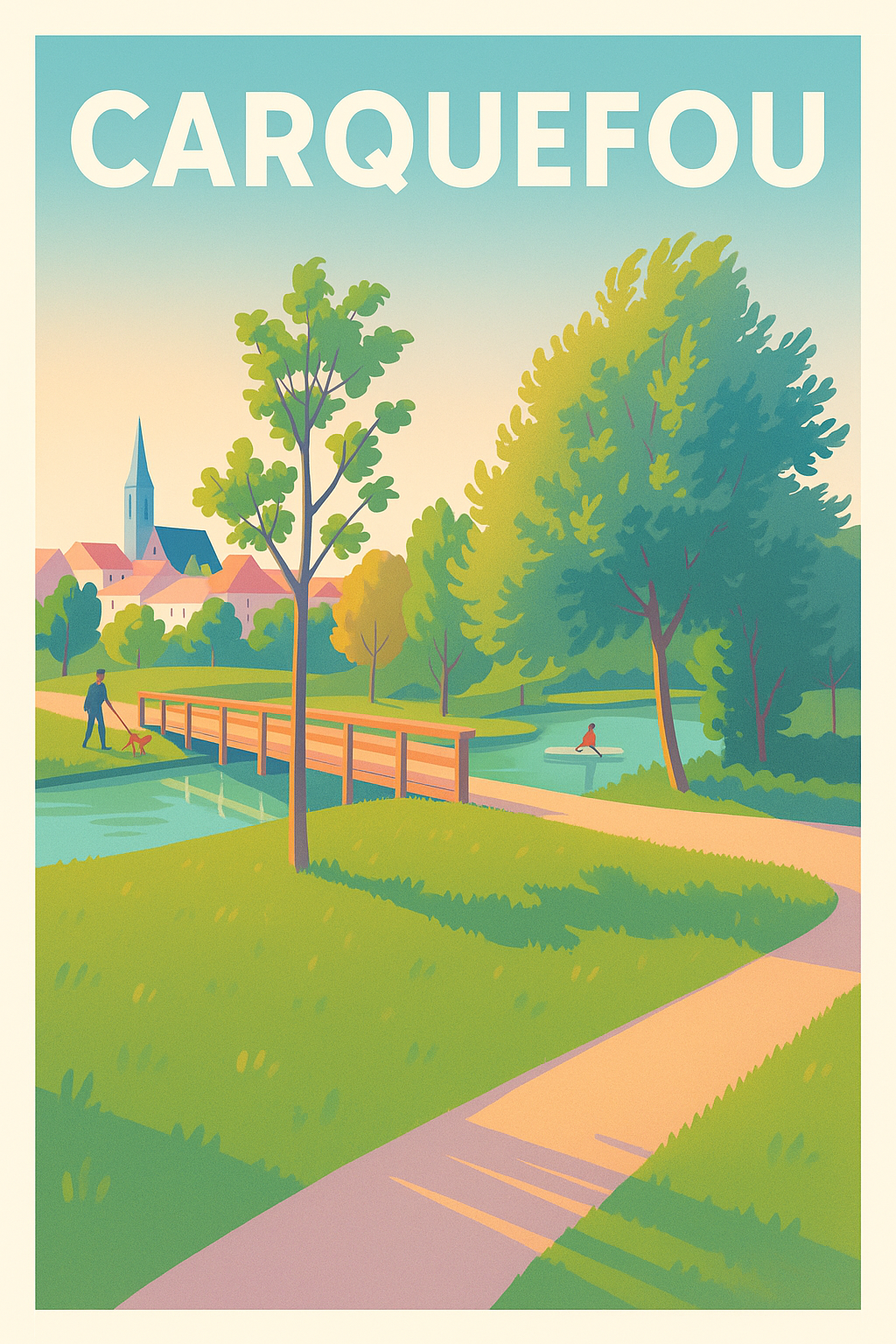 Affiche de Carquefou - Sérénité et nature au cœur de la ville