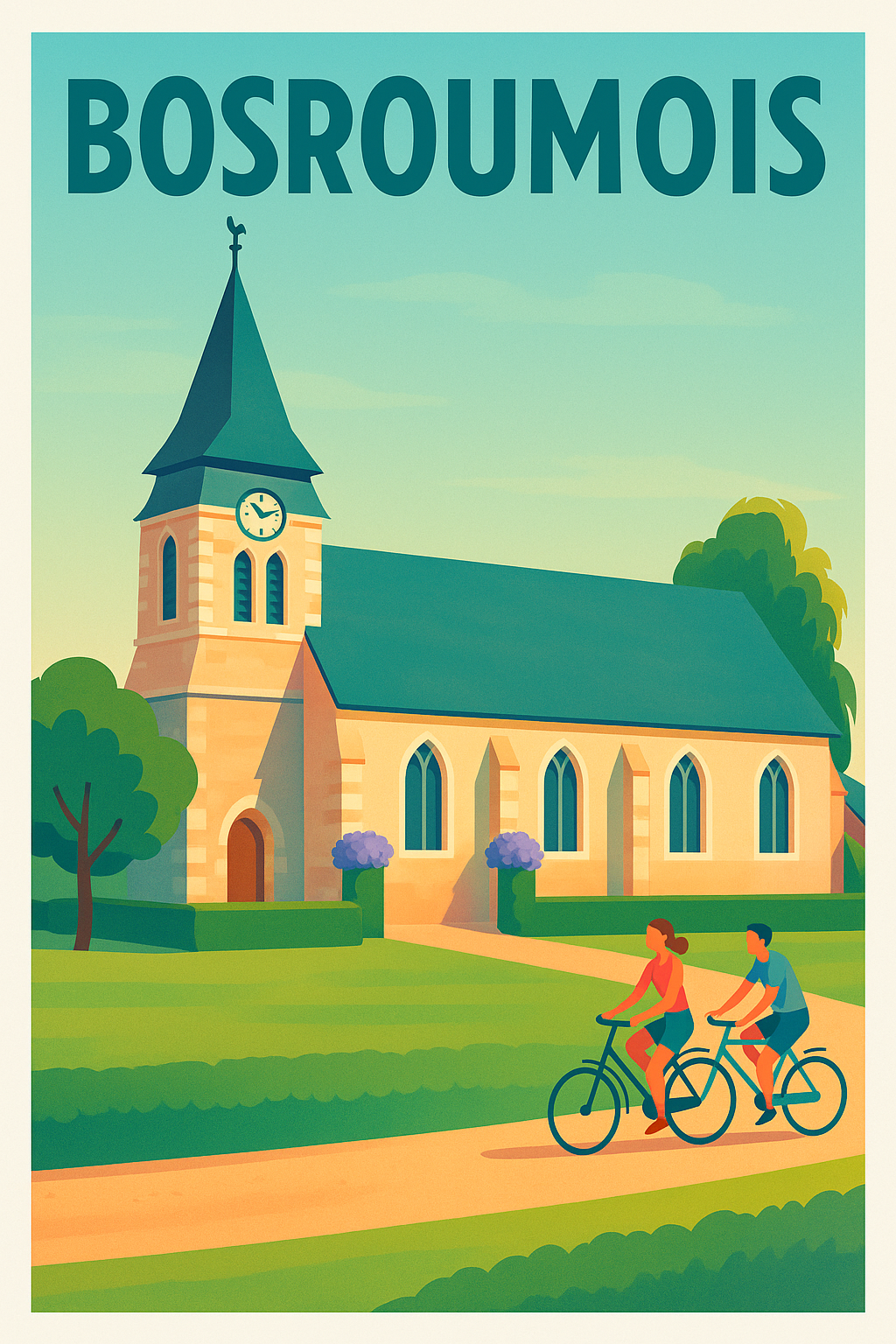 Affiche de Bosroumois - Charme bucolique au rythme des vélos