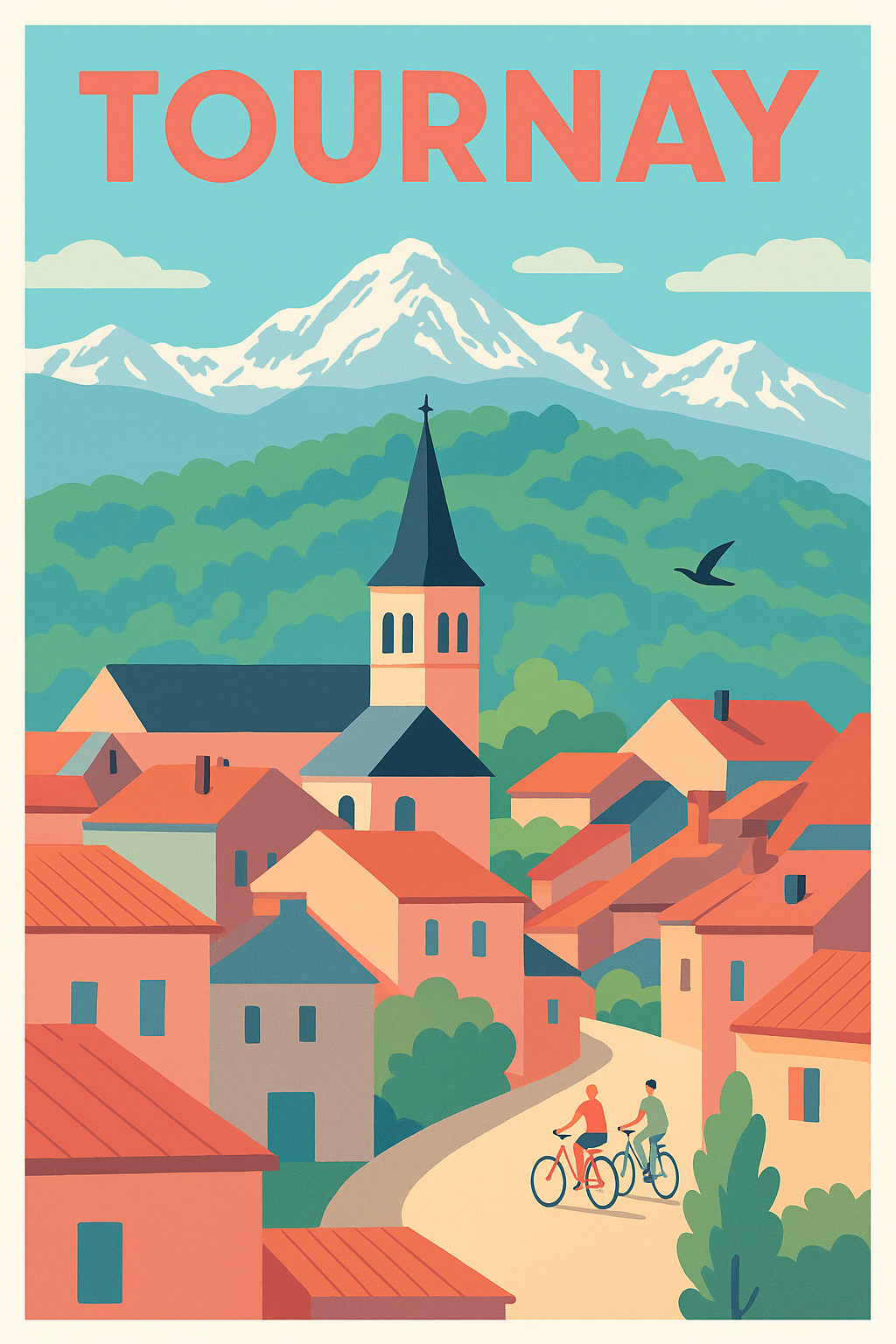 Affiche de Tournay - Charme et sérénité au pied des montagnes