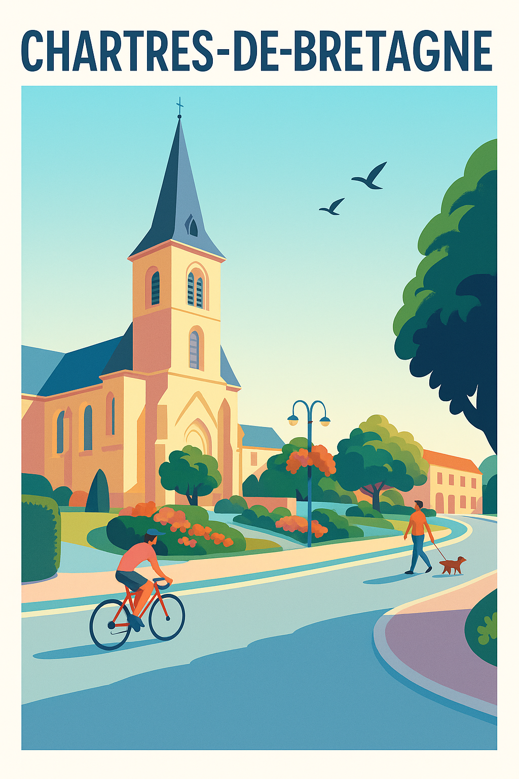 Affiche de Chartres-de-Bretagne - Balade paisible au cœur de la ville