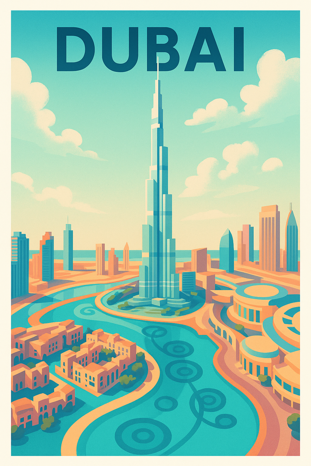 Affiche de Dubai - L'architecture futuriste au cœur du désert