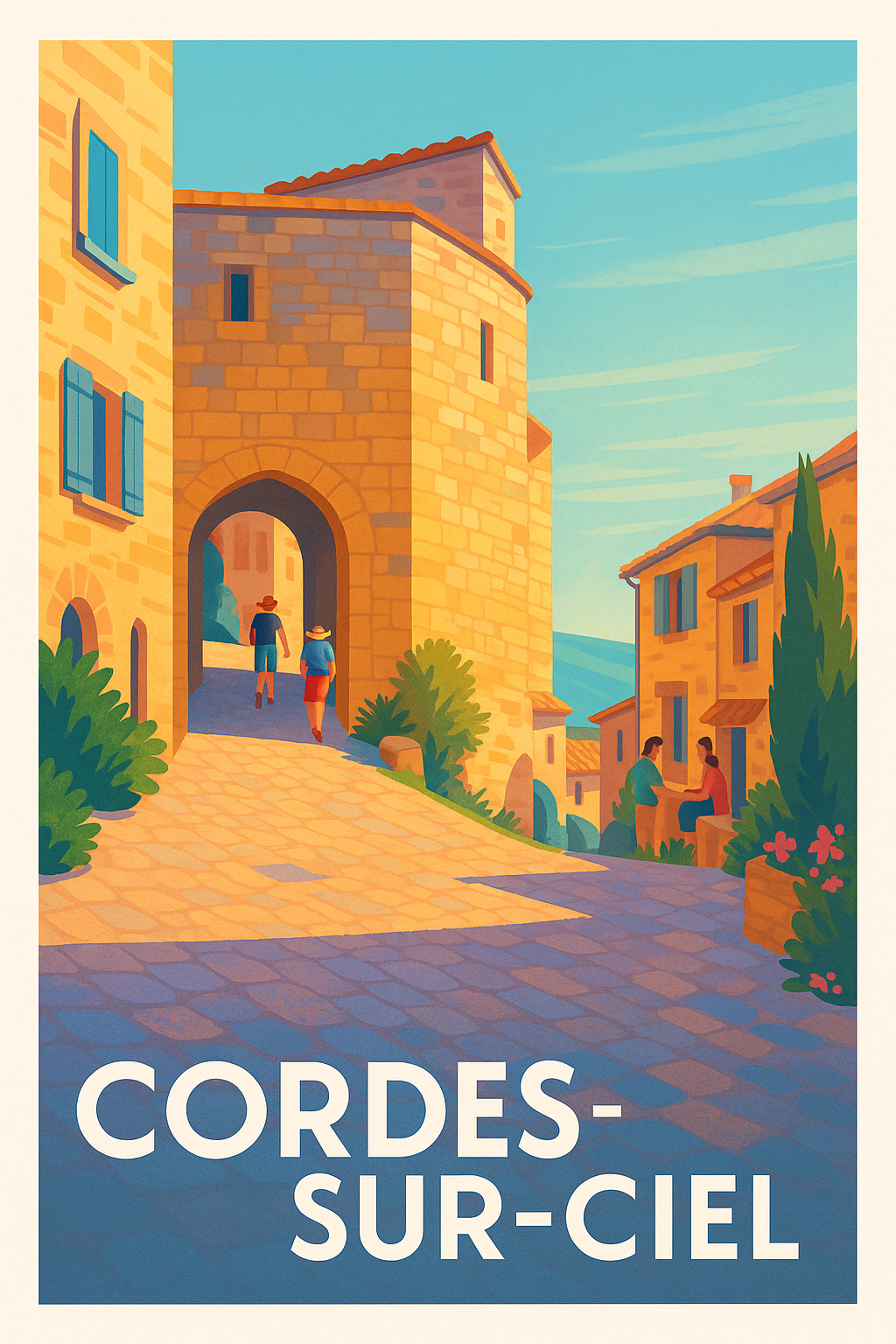 Affiche de Cordes-sur-Ciel - L'élégance médiévale en lumière