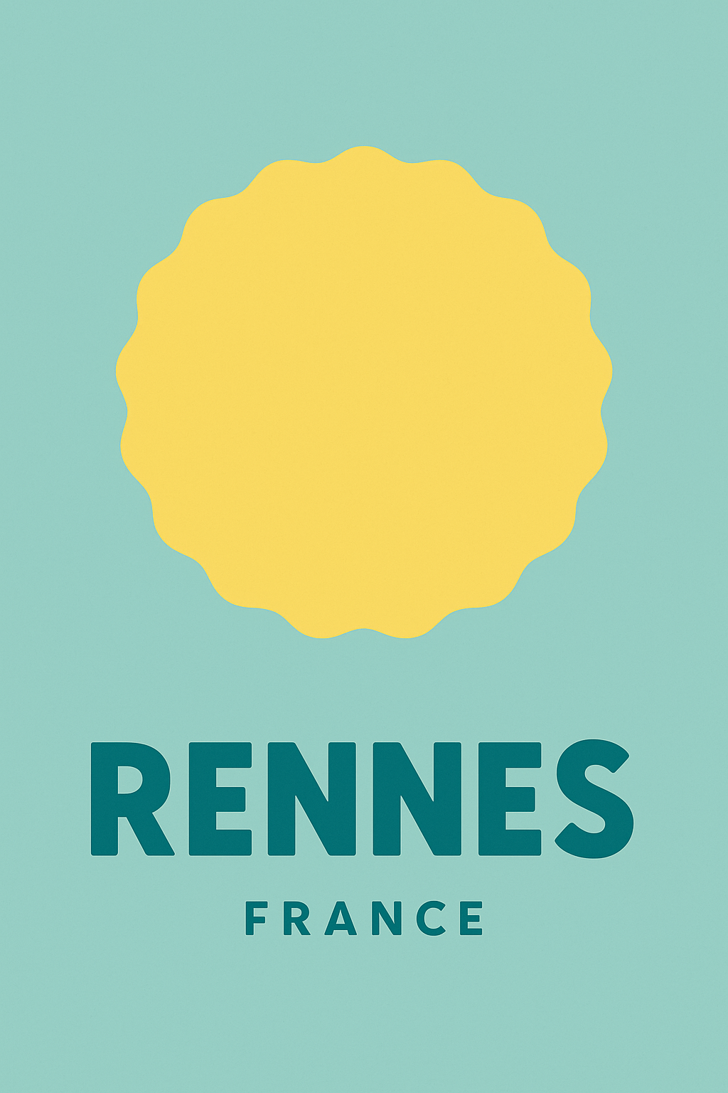 Affiche de Rennes - Élégance et modernité urbaine