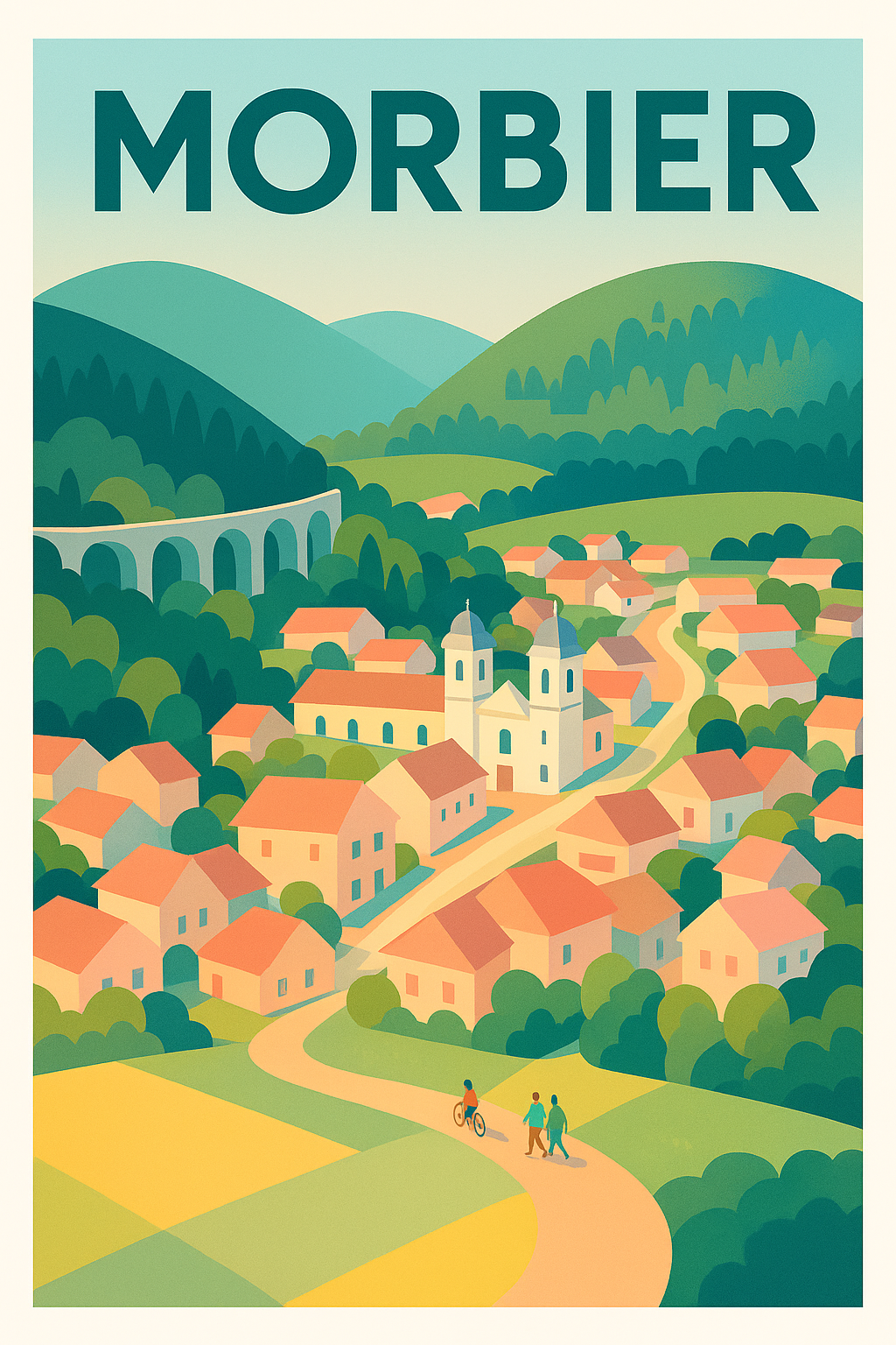 Affiche de Morbier - Charme et sérénité au cœur du Jura