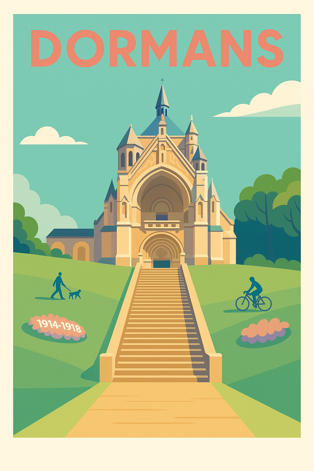 Affiche de Dormans - La Mémoire et la Sérénité en Affiche