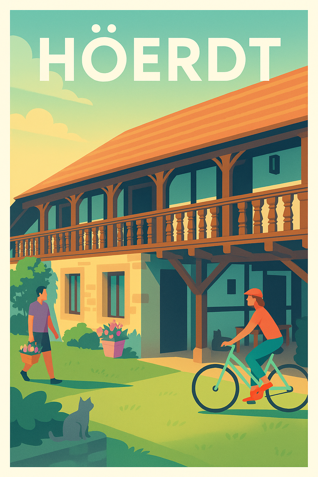 Affiche de Hörderdt - Charme et Tranquillité au Cœur du Village