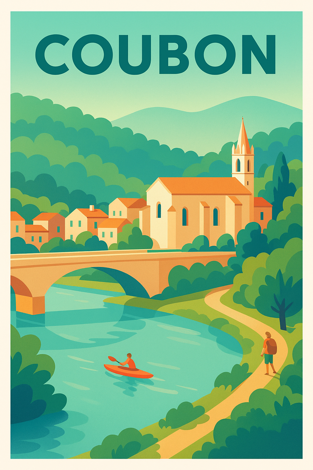 Affiche de Coubon - Évasion nature au fil de l'eau