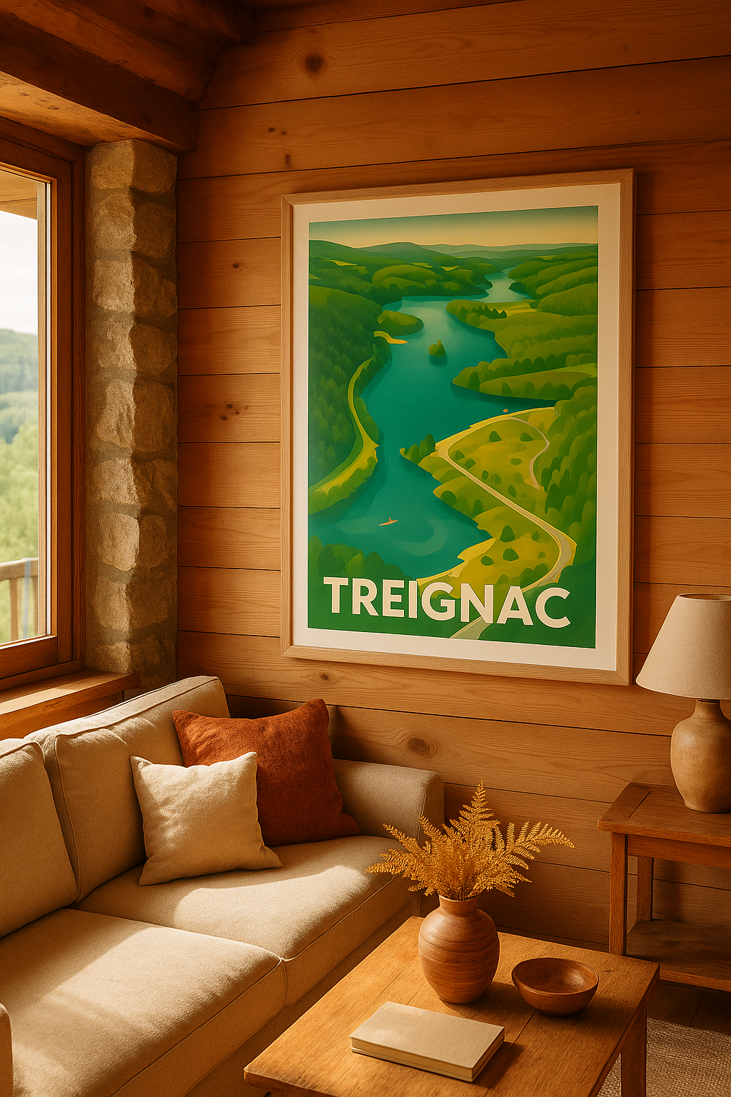 Mise en situation Affiche de Treignac - Évasion nature au cœur de la vallée