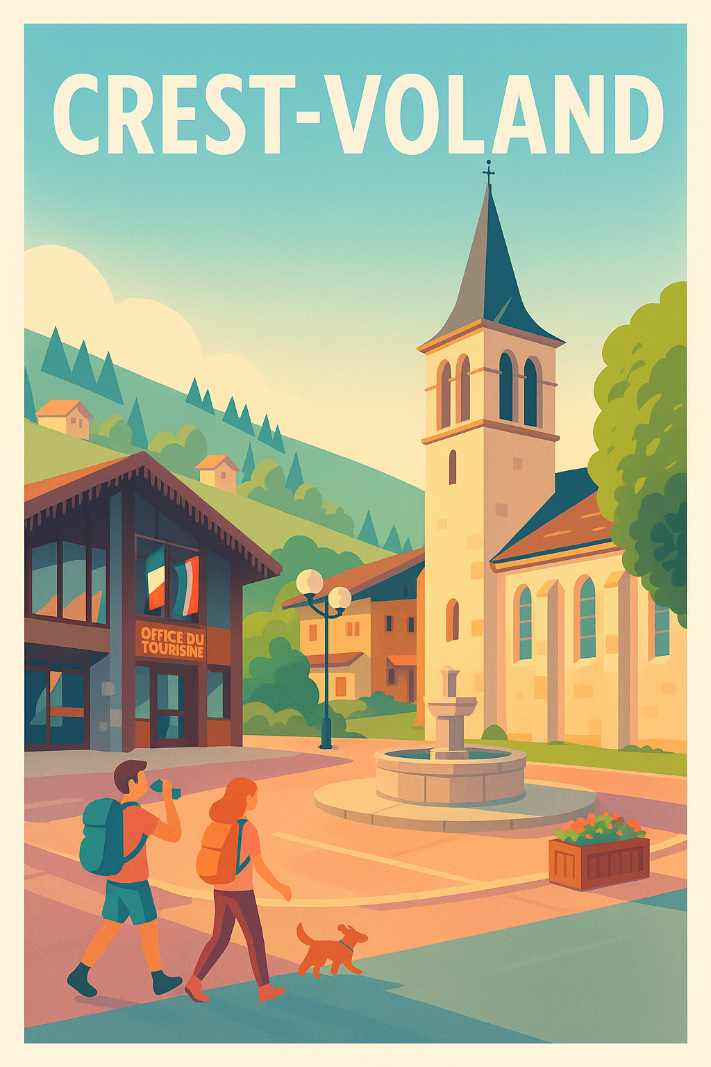 Affiche de Crest-Voland - Charme alpin et convivialité en montagne