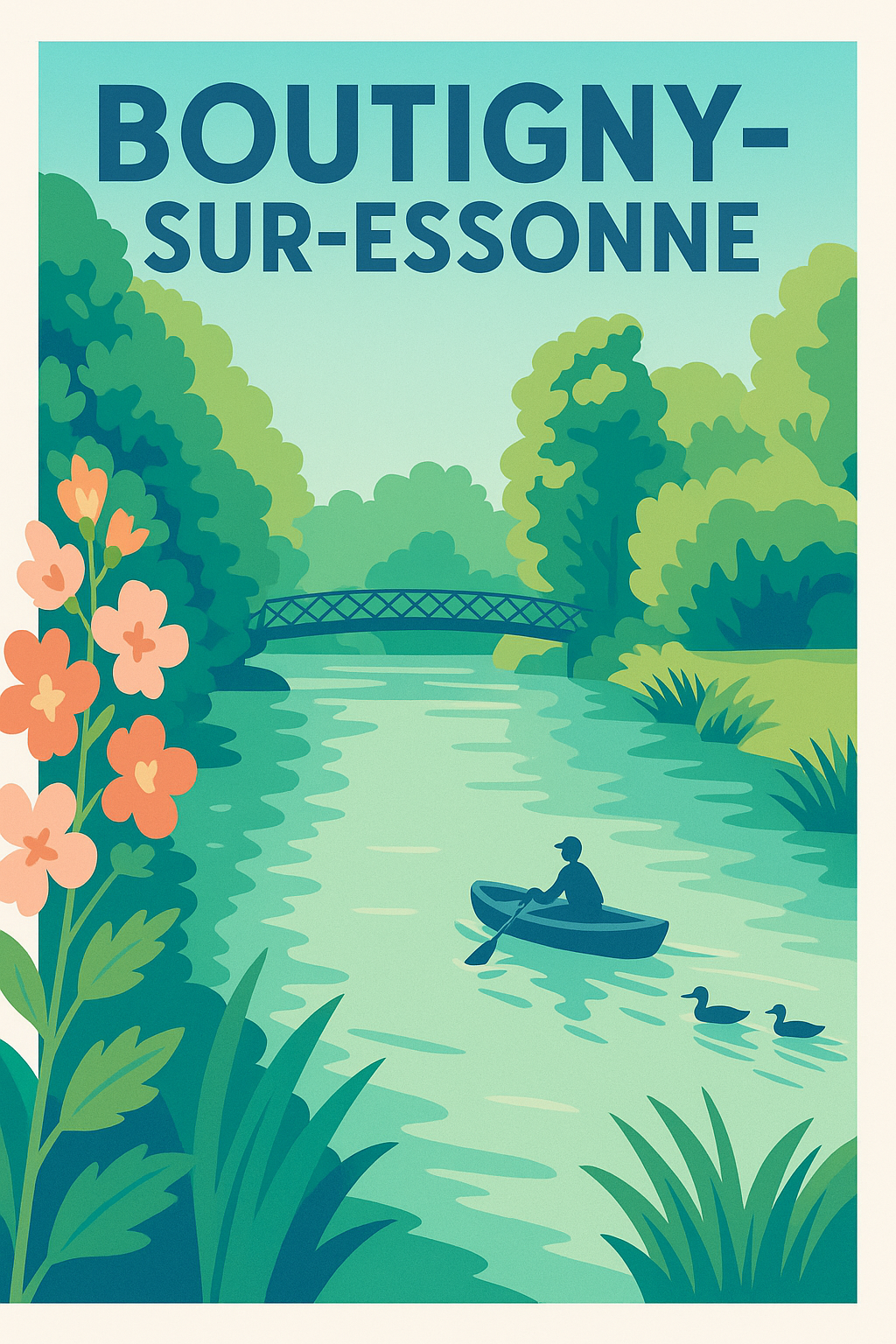 Affiche de Boutigny-sur-Essonne - Sérénité au fil de l'eau