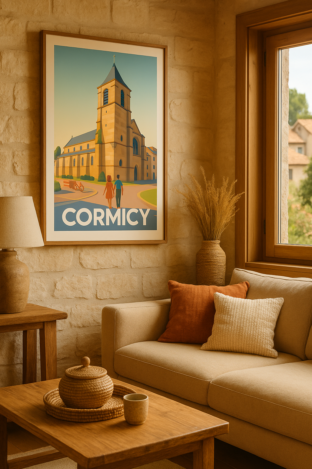 Mise en situation Affiche de Cormicy - Charme et sérénité au cœur du patrimoine