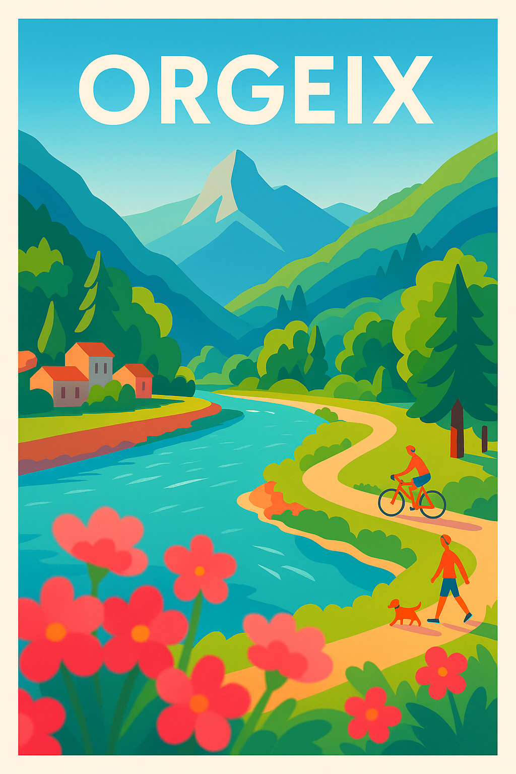Affiche de Orgeix - Évasion nature au cœur des montagnes