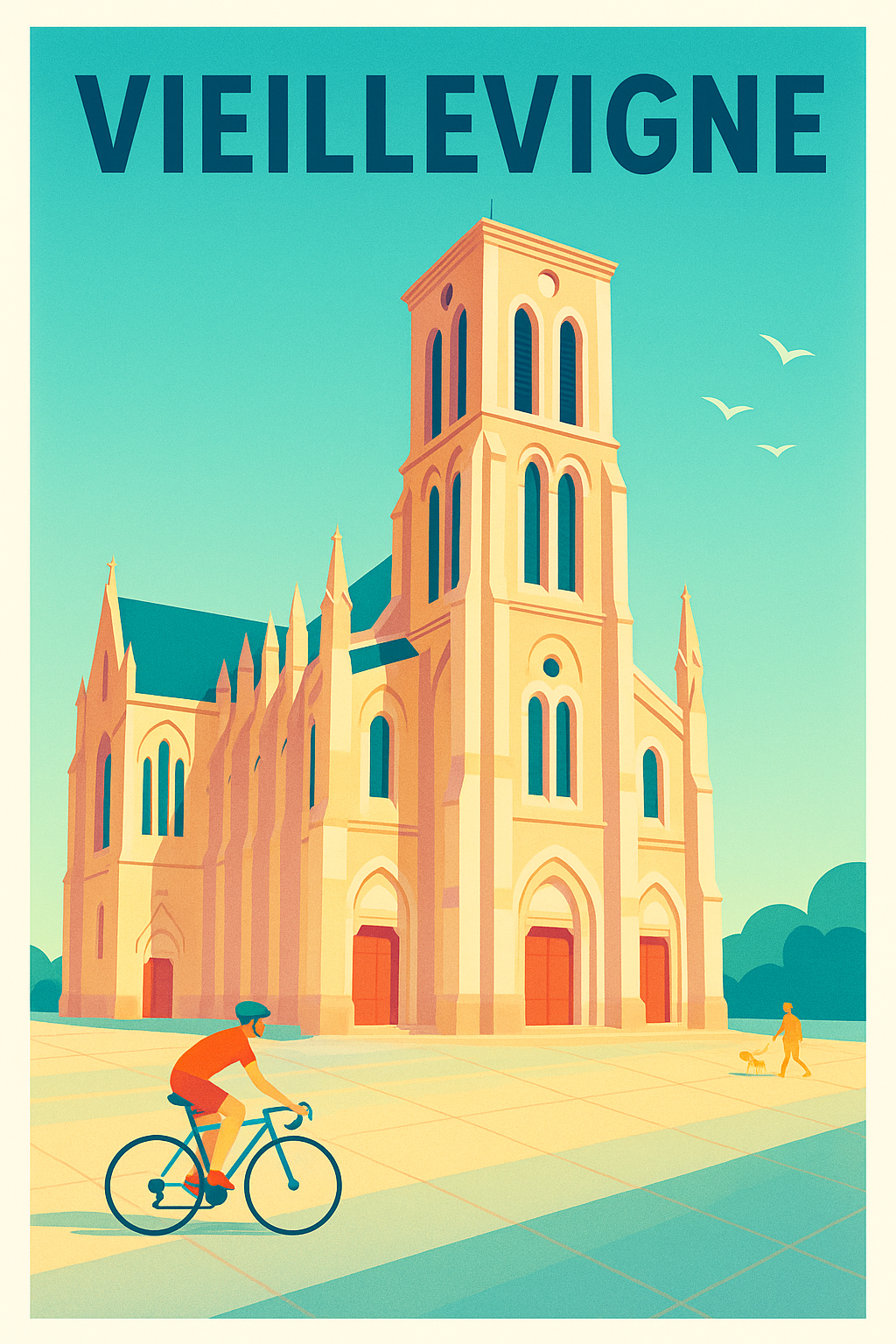 Affiche de Vieillevigne - L'élégance architecturale au cœur de la ville