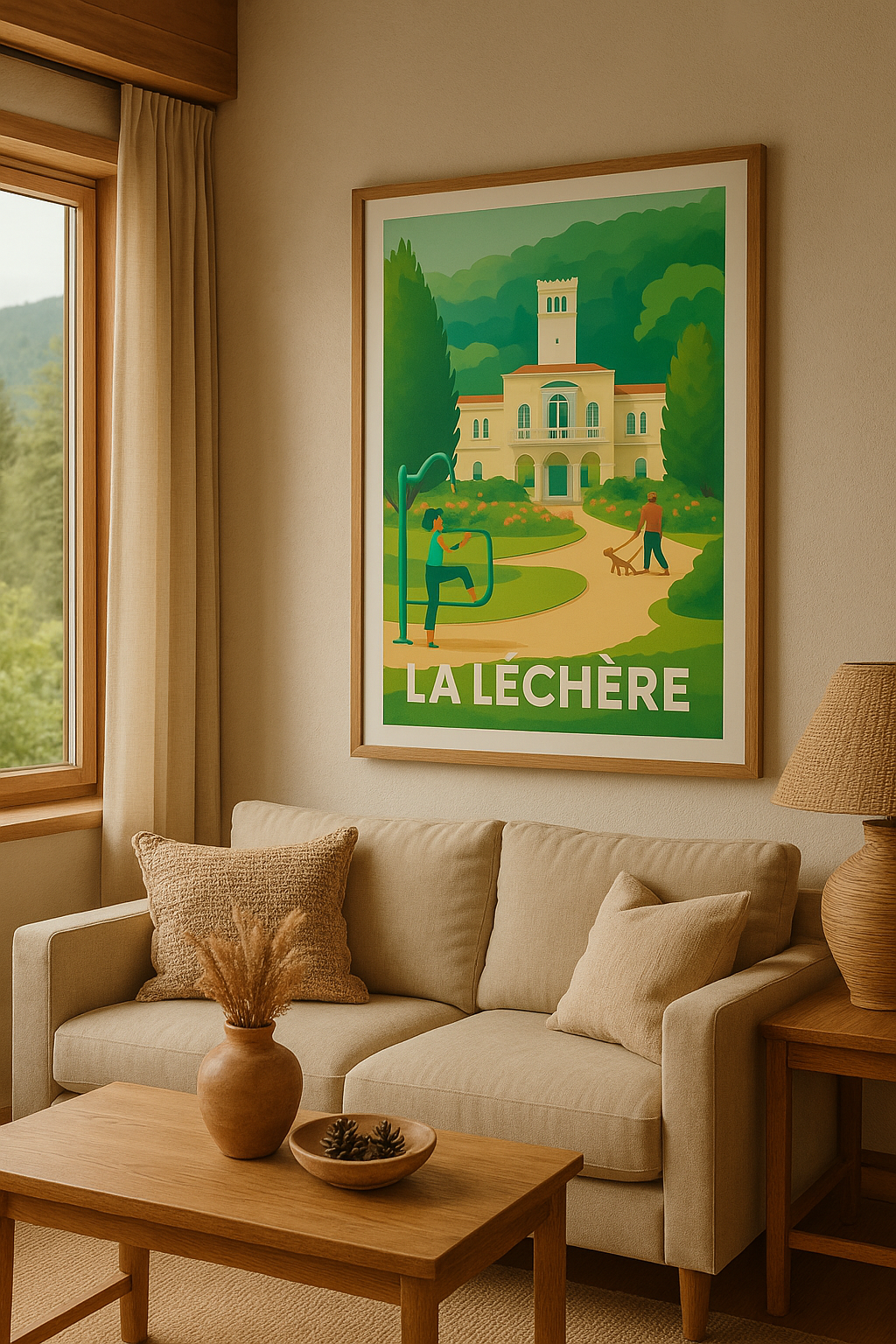 Mise en situation Affiche de La Léchère - Un havre de paix et de nature