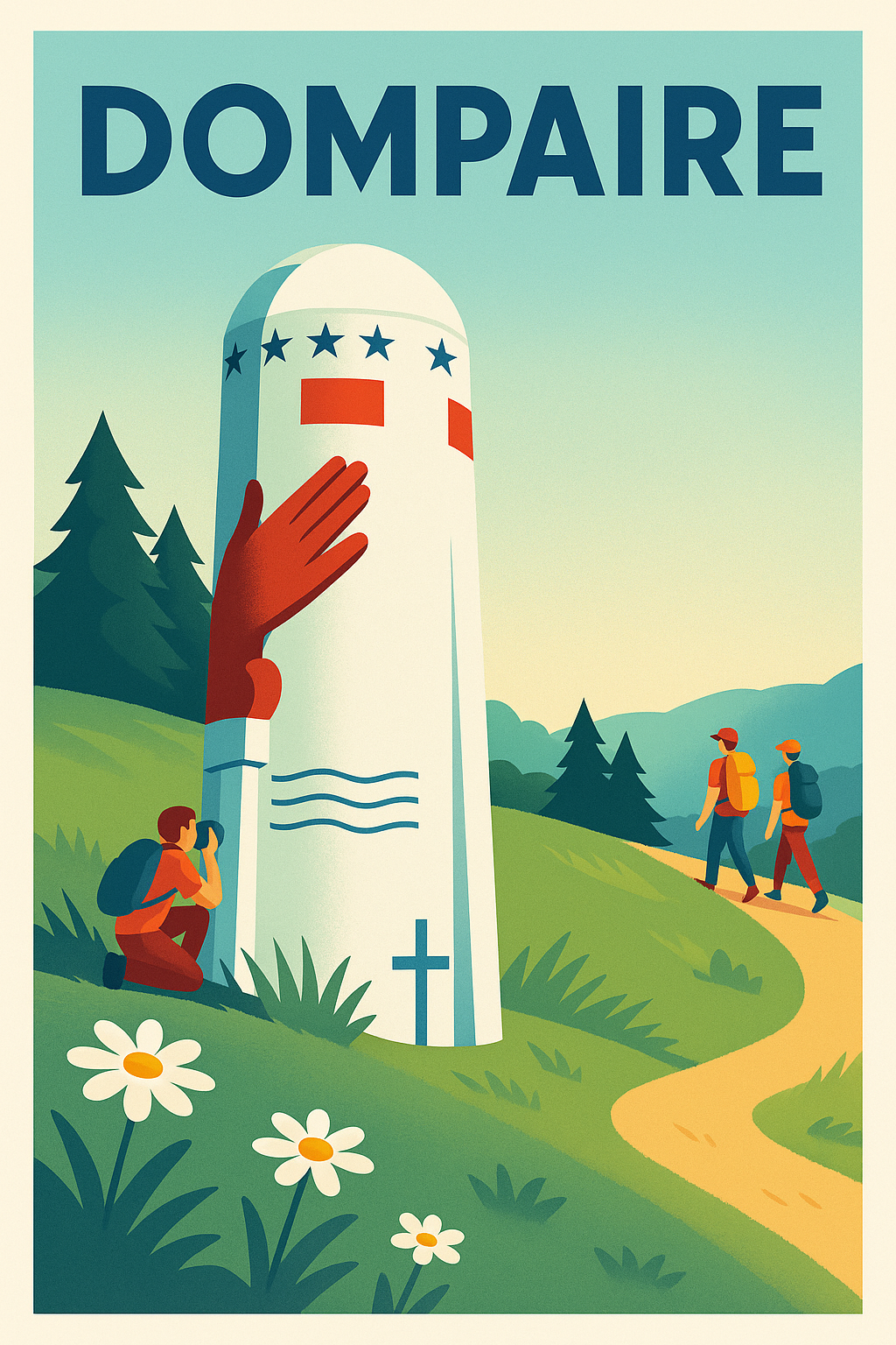 Affiche de Dompaire - Sur les sentiers de mémoire et nature