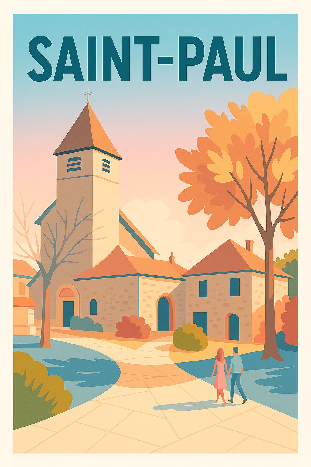Affiche de Saint-Paul - Charme et douceur d’une balade au cœur du village
