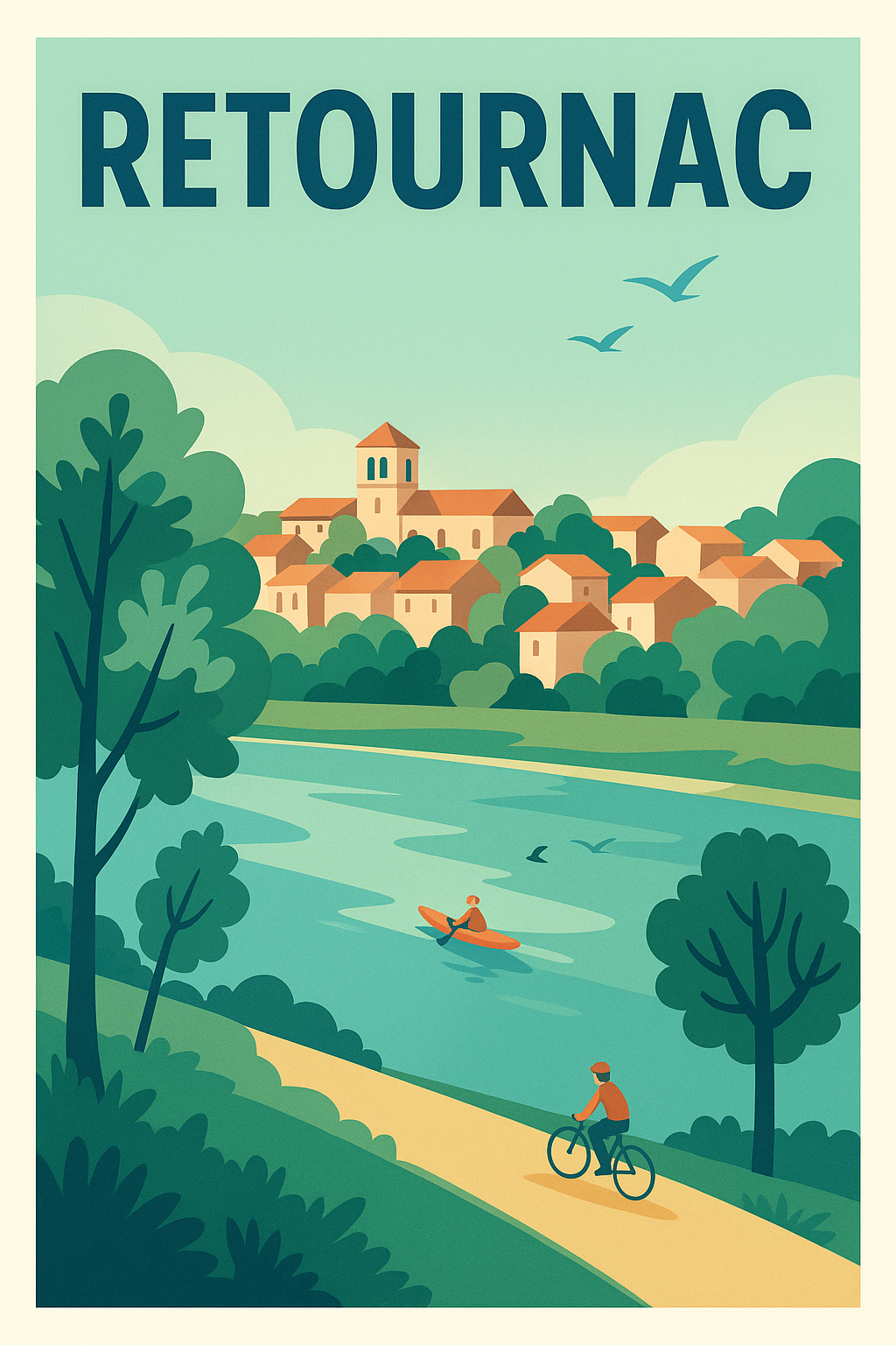 Affiche de Retournac - Évasion nature et douceur de vivre
