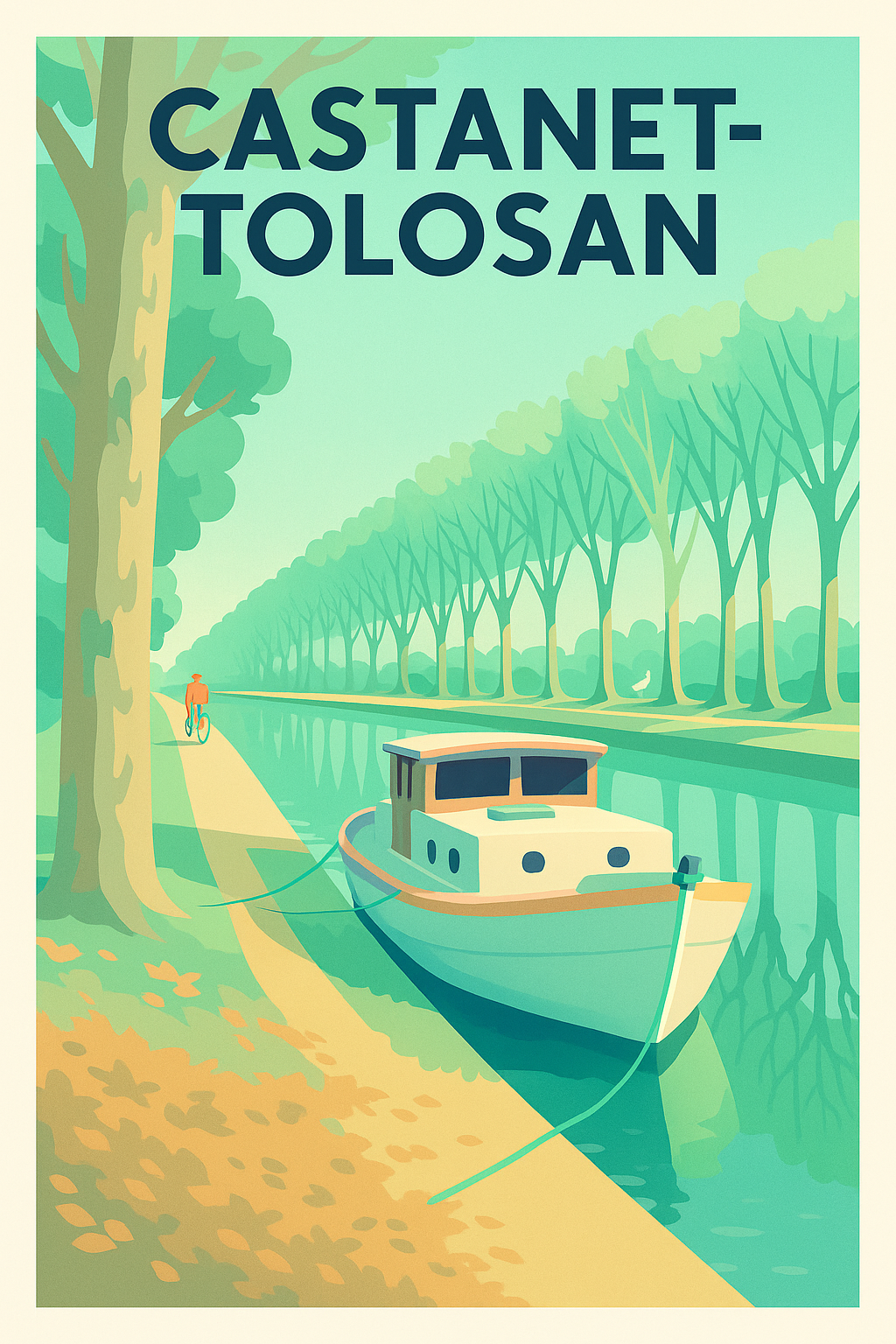 Affiche de Castanet-Tolosan - L'élégance paisible du canal
