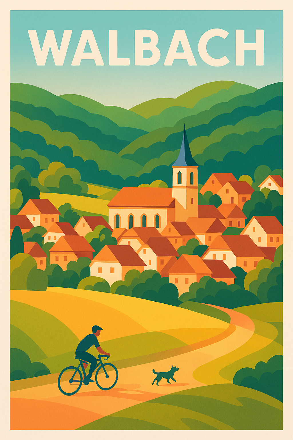 Affiche de Walbach - Charme bucolique d'un village alsacien