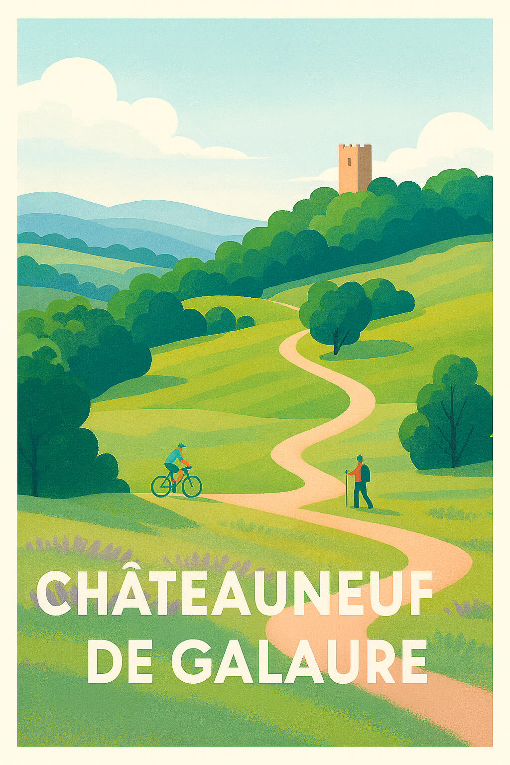 Affiche de Châteauneuf-de-Galaure - Évasion nature et patrimoine