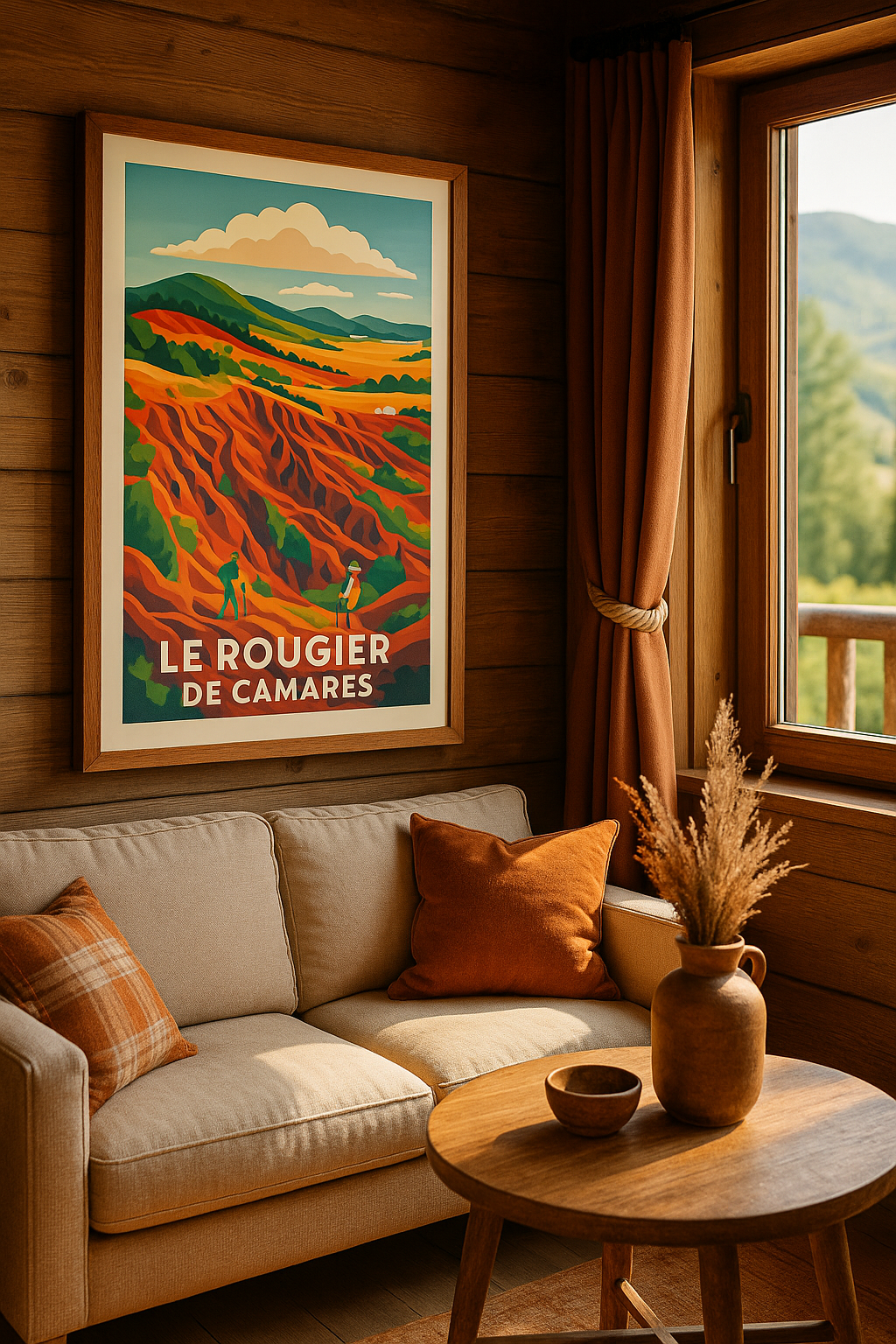 Affiche Camarès — Aventure au cœur du Rougier · poster d'art de Camarès