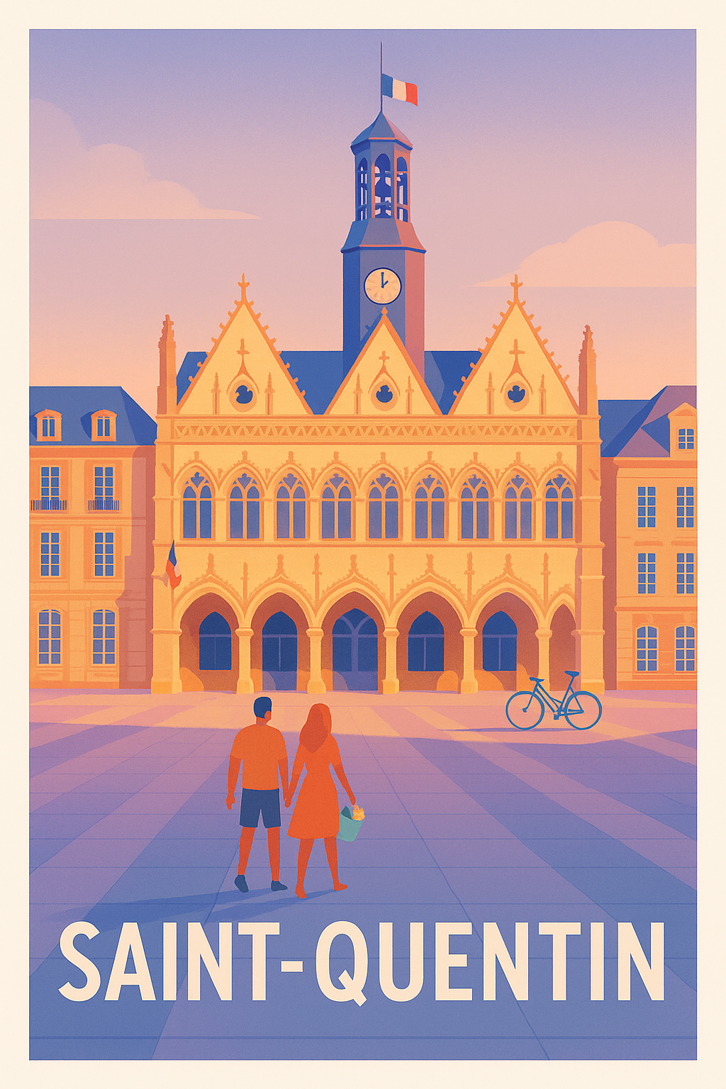 Affiche Saint-Quentin - Charme historique au cœur de la ville