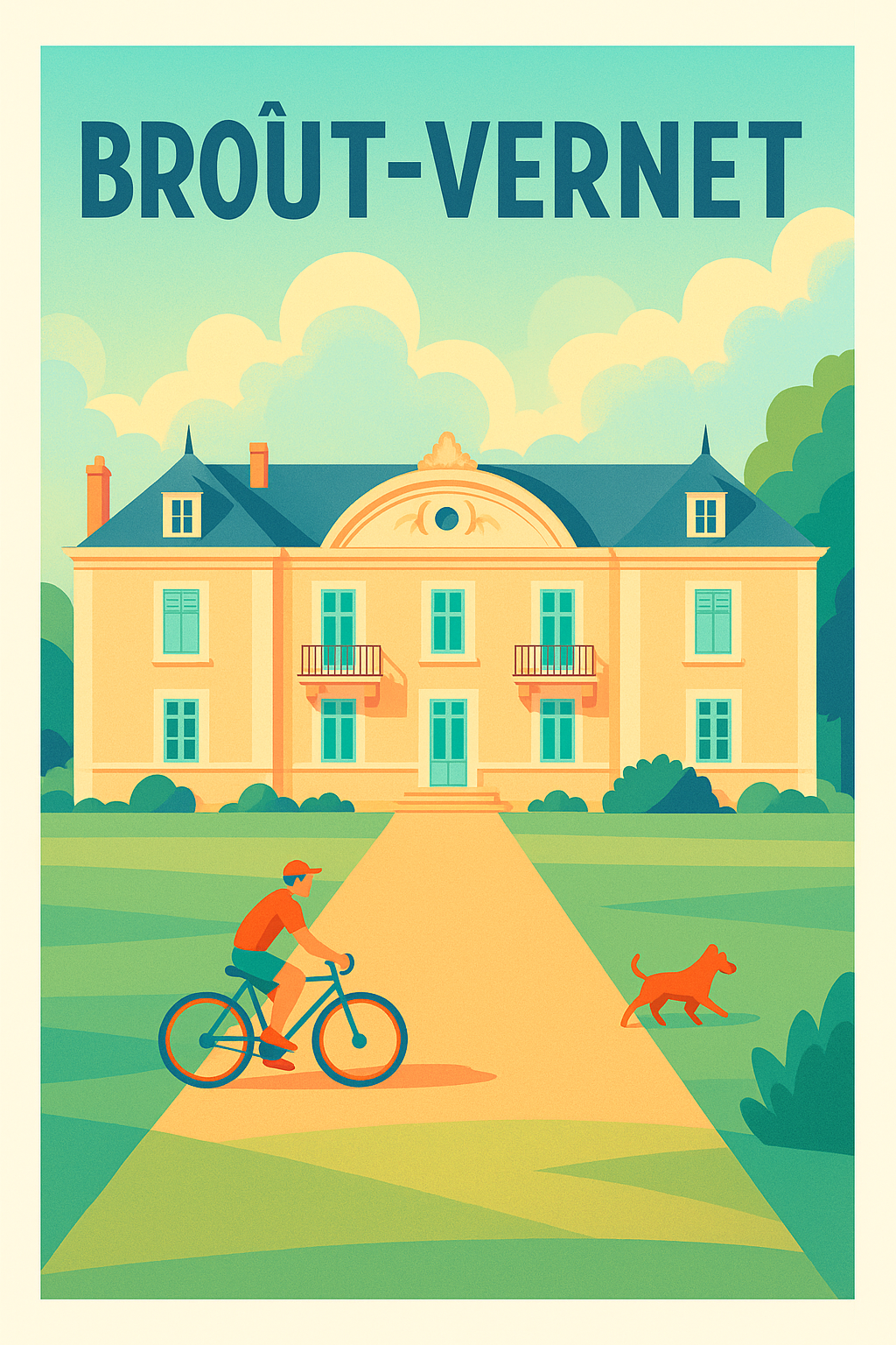 Affiche de Broût-Vernet - Évasion et douceur de vivre