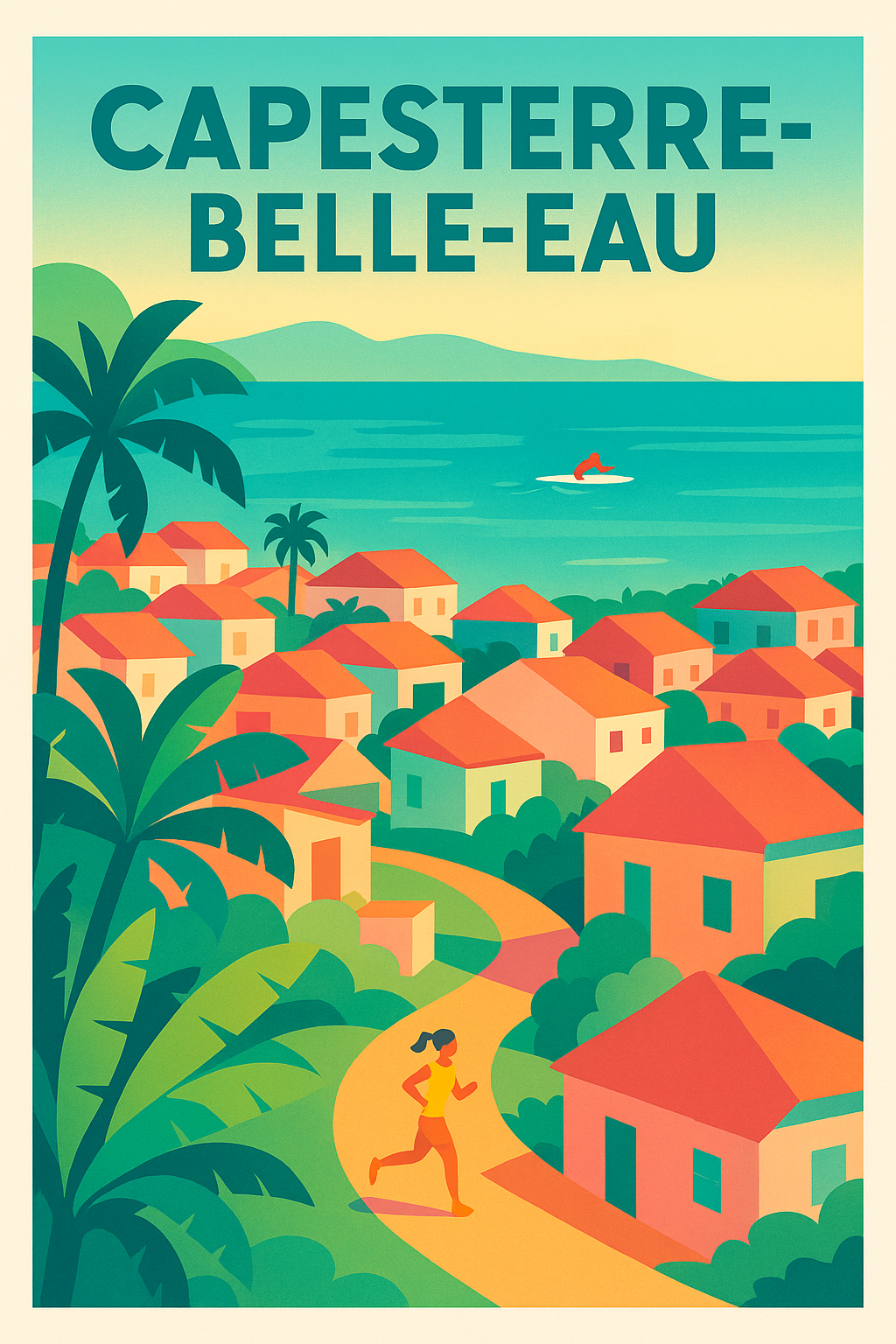 Affiche de Capesterre-Belle-Eau - Évasion tropicale et douceur de vivre