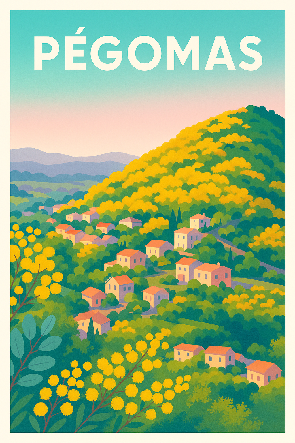 Affiche de Pégomas - L'éclat verdoyant de la Provence
