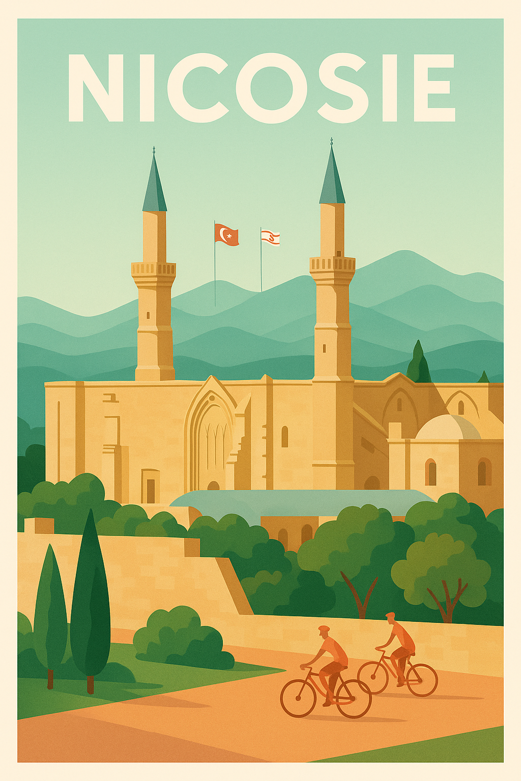 Affiche de Nicosie - Harmonie entre histoire et nature