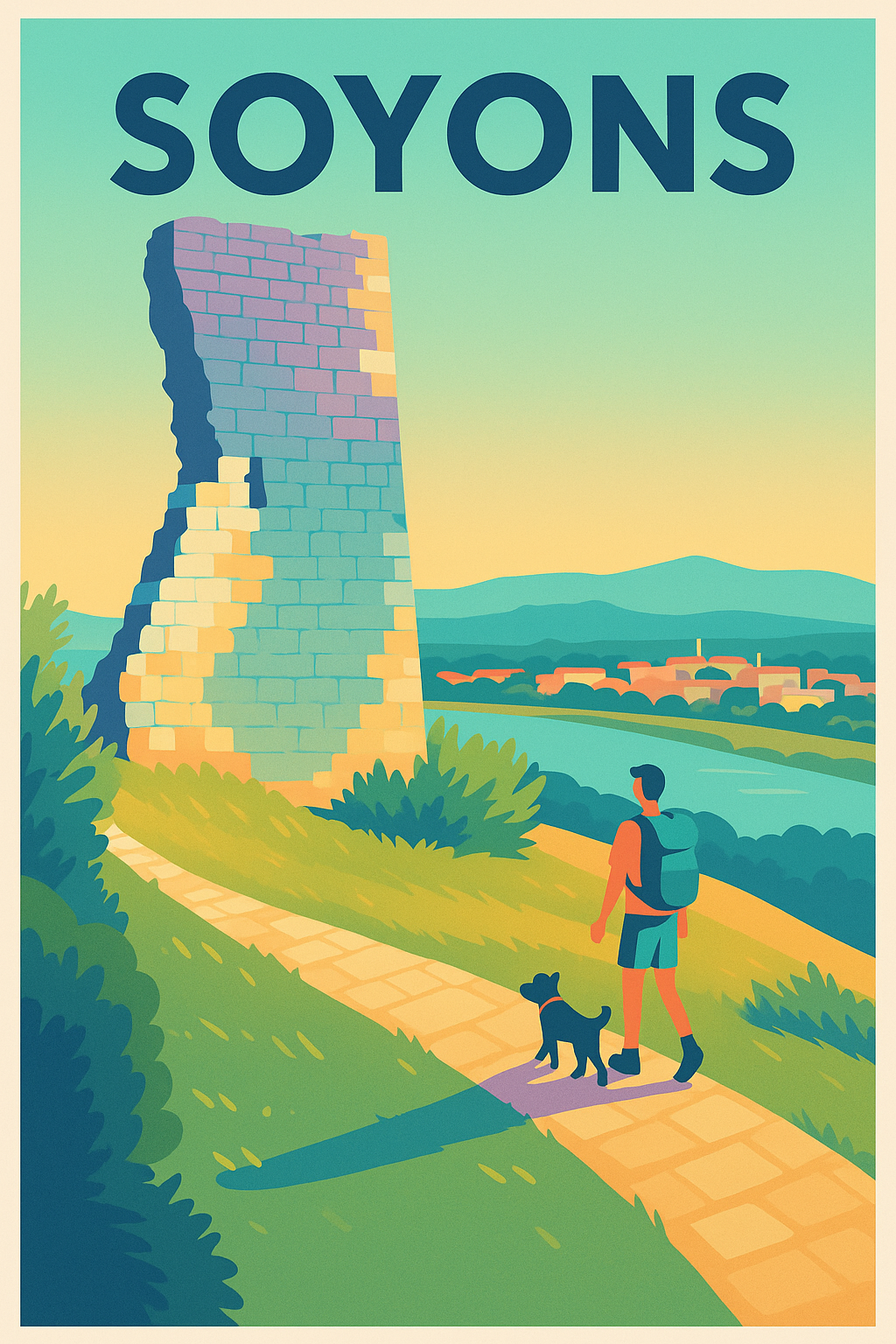 Affiche de Soyons - Promenade au cœur d'un paysage historique