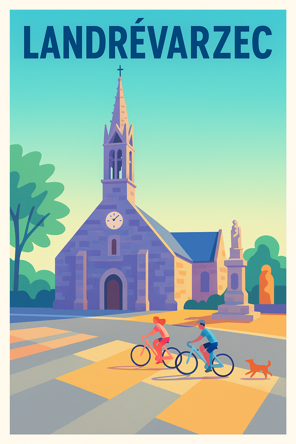 Affiche de Landrévarzec - Un doux après-midi breton