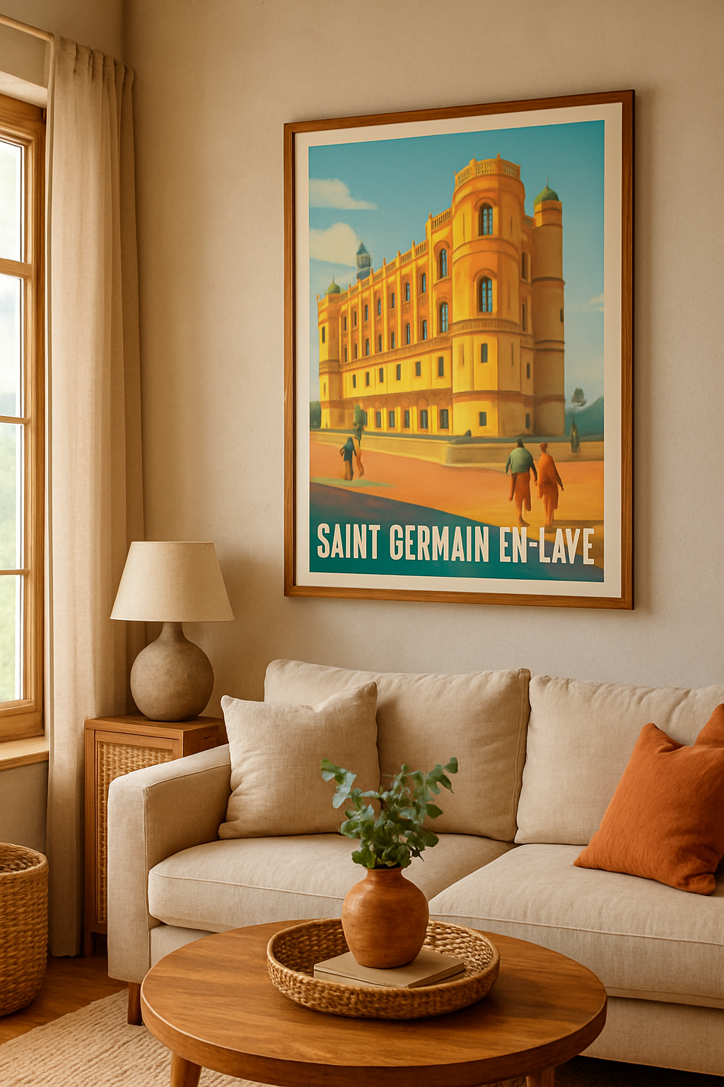 Mise en situation Affiche de Saint-Germain-en-Laye - Élégance historique au cœur de la ville