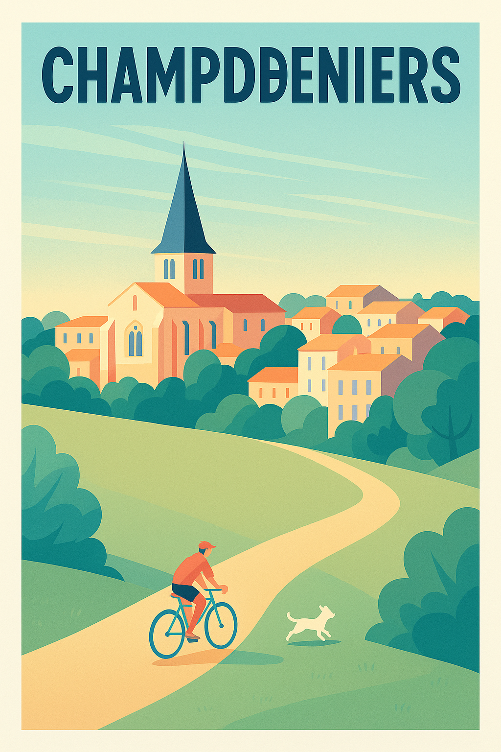 Affiche de Champdeniers - Balade paisible au village