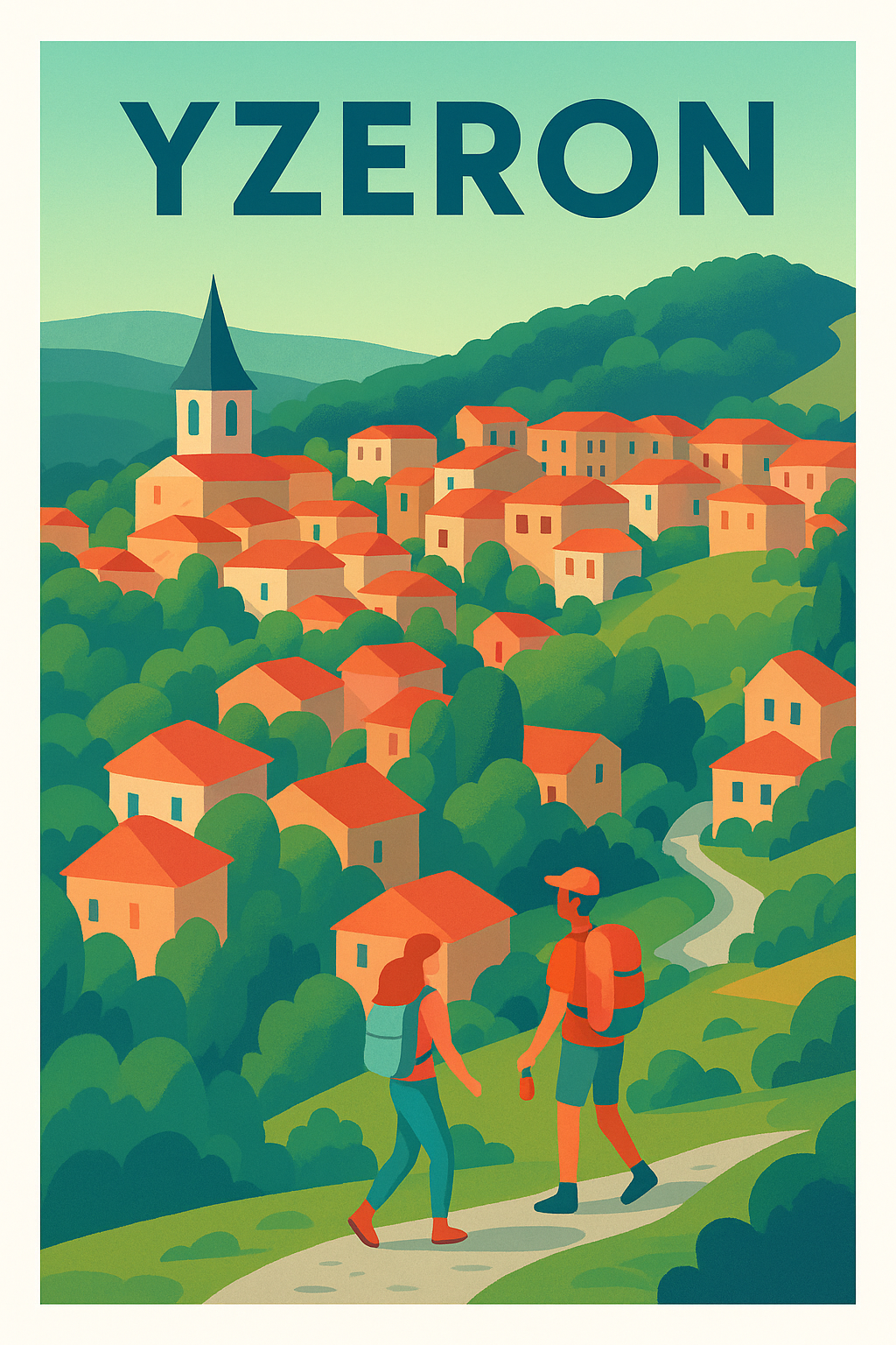 Affiche de Yzeron - Évasion nature et charme authentique