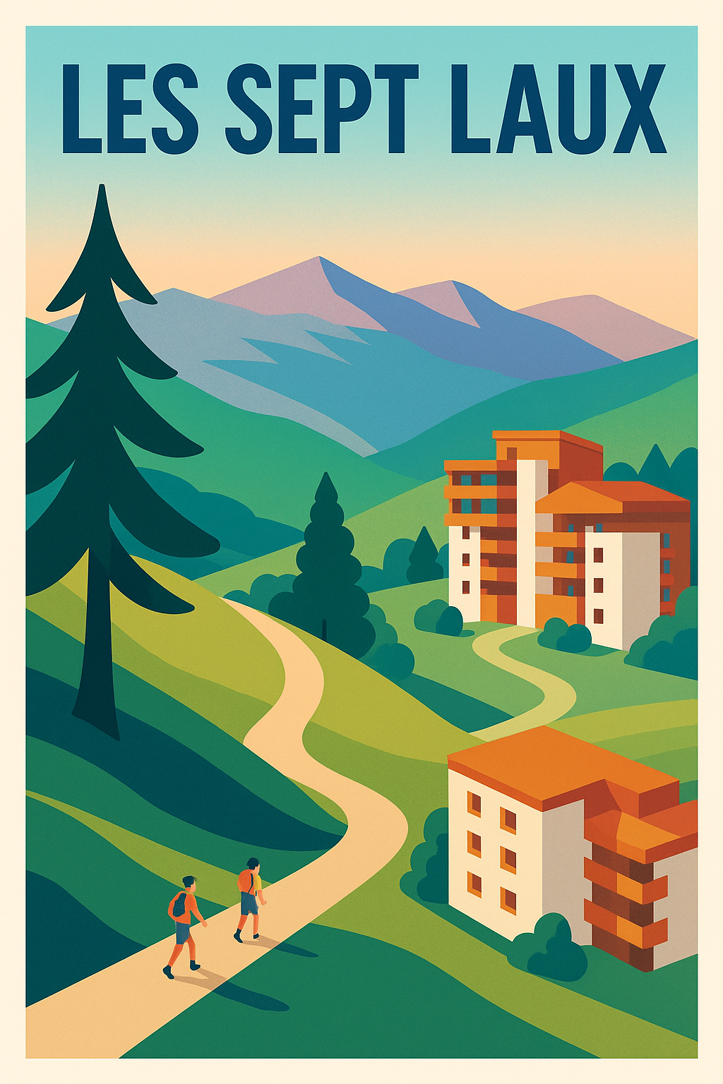 Affiche de Les Sept Laux - Évasion et Nature en Montagne