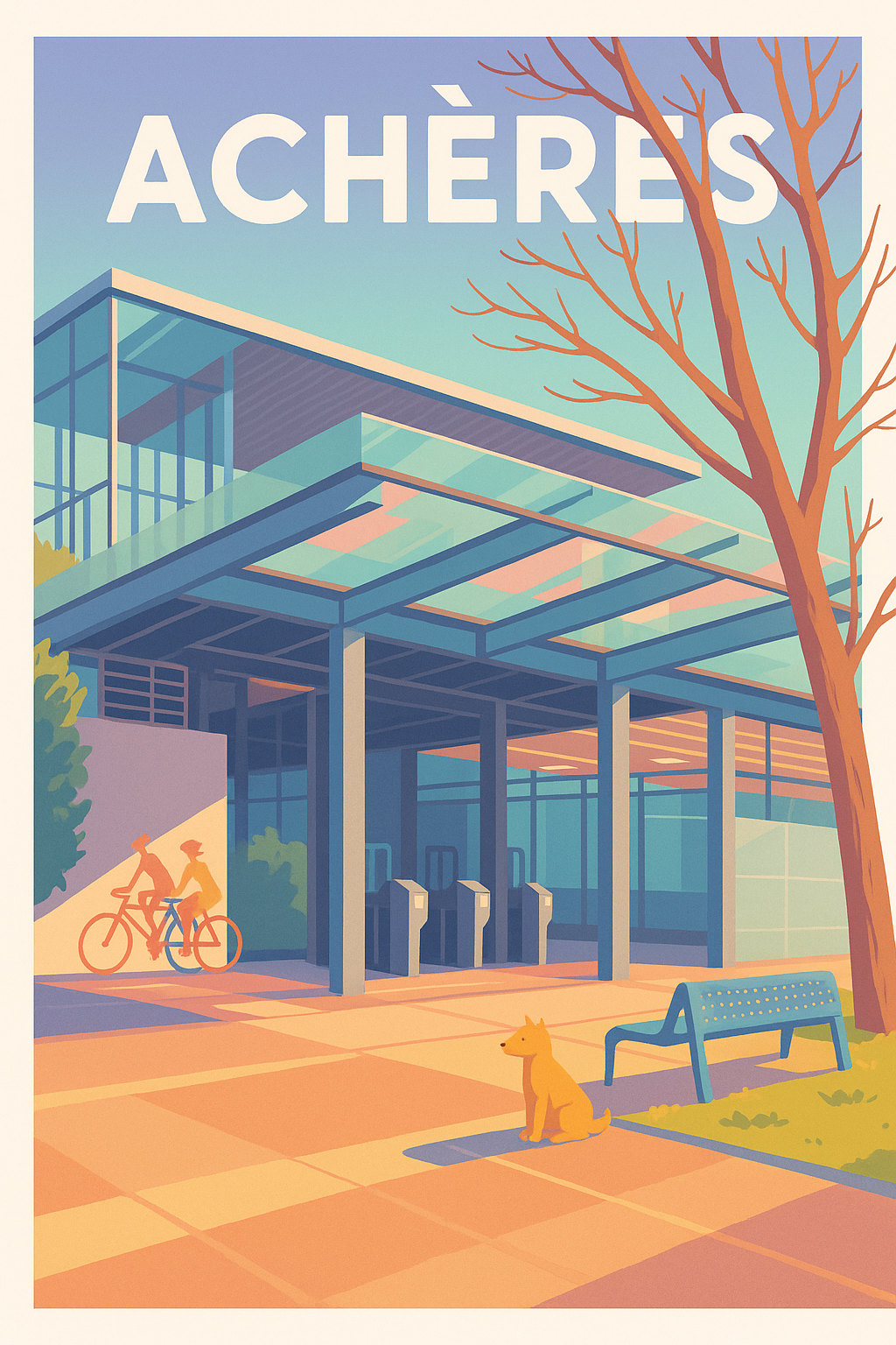 Affiche de Achères - L'élégance moderne au quotidien