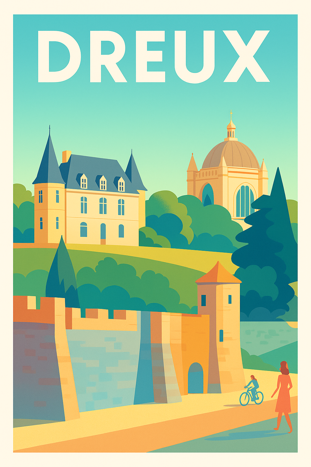 Affiche de Dreux - Charme et patrimoine au cœur de la ville