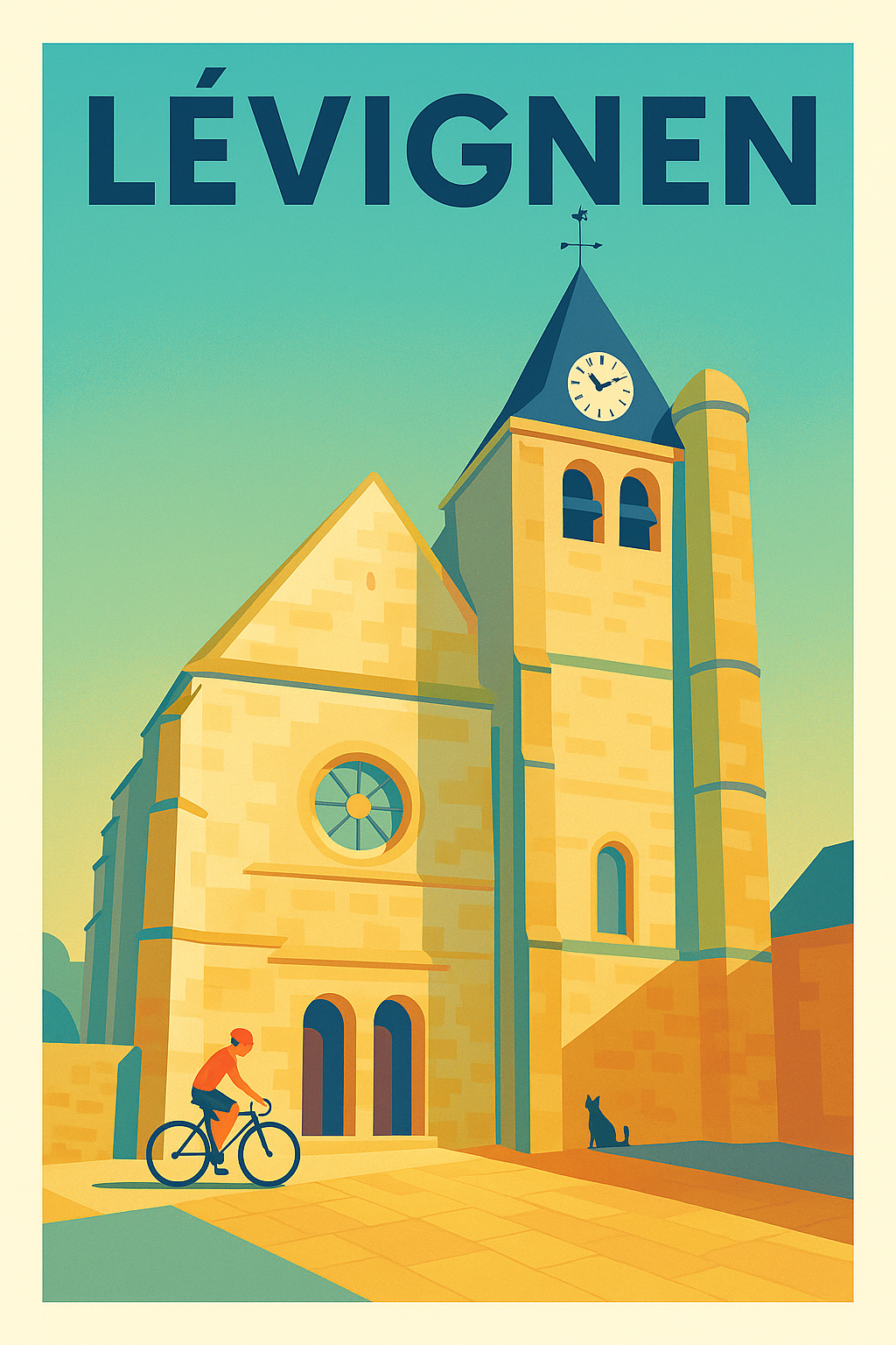 Affiche de Lévignen - Charme intemporel et douceur de vivre